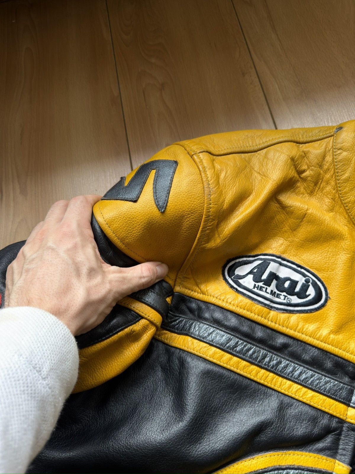Leather Real leather jacket racing arrow lucky strike arai michelin Size US L / EU 52-54 / 3 - 20 Thumbnail