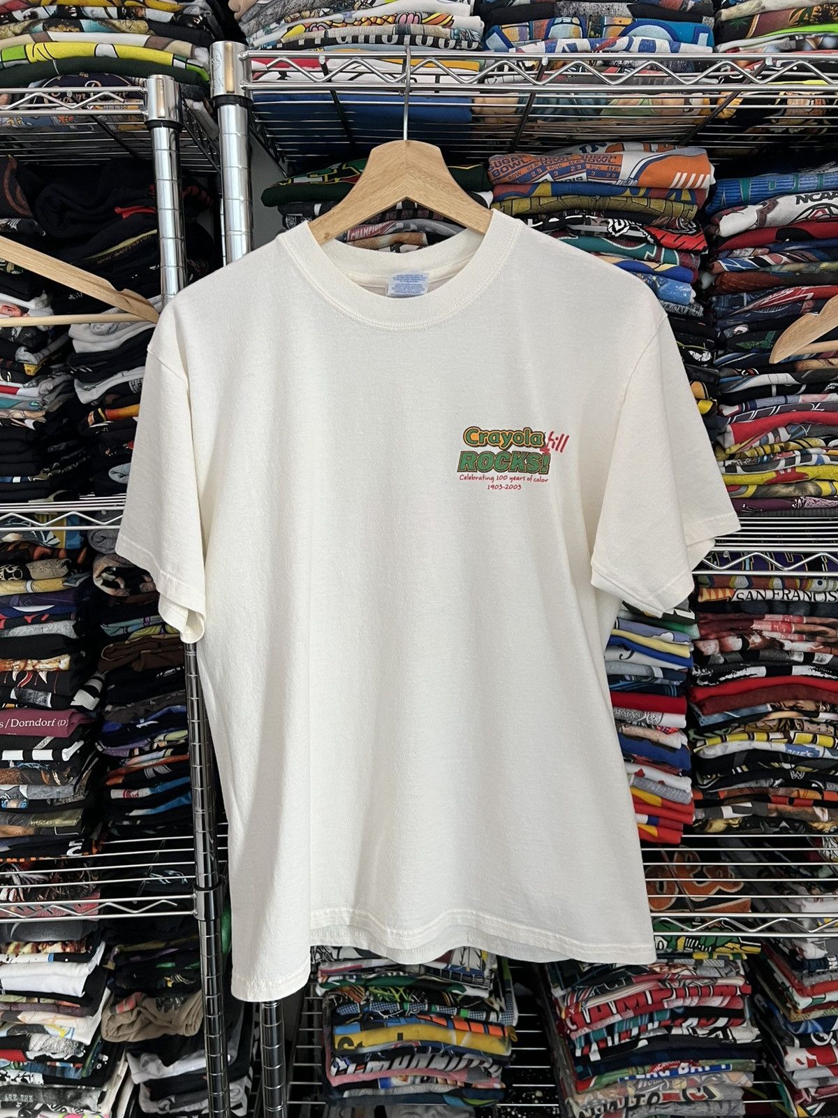 Gildan 2003 Crayola 100th Anniversary Still Rocks Promo Tee Size US M / EU 48-50 / 2 - 3 Thumbnail