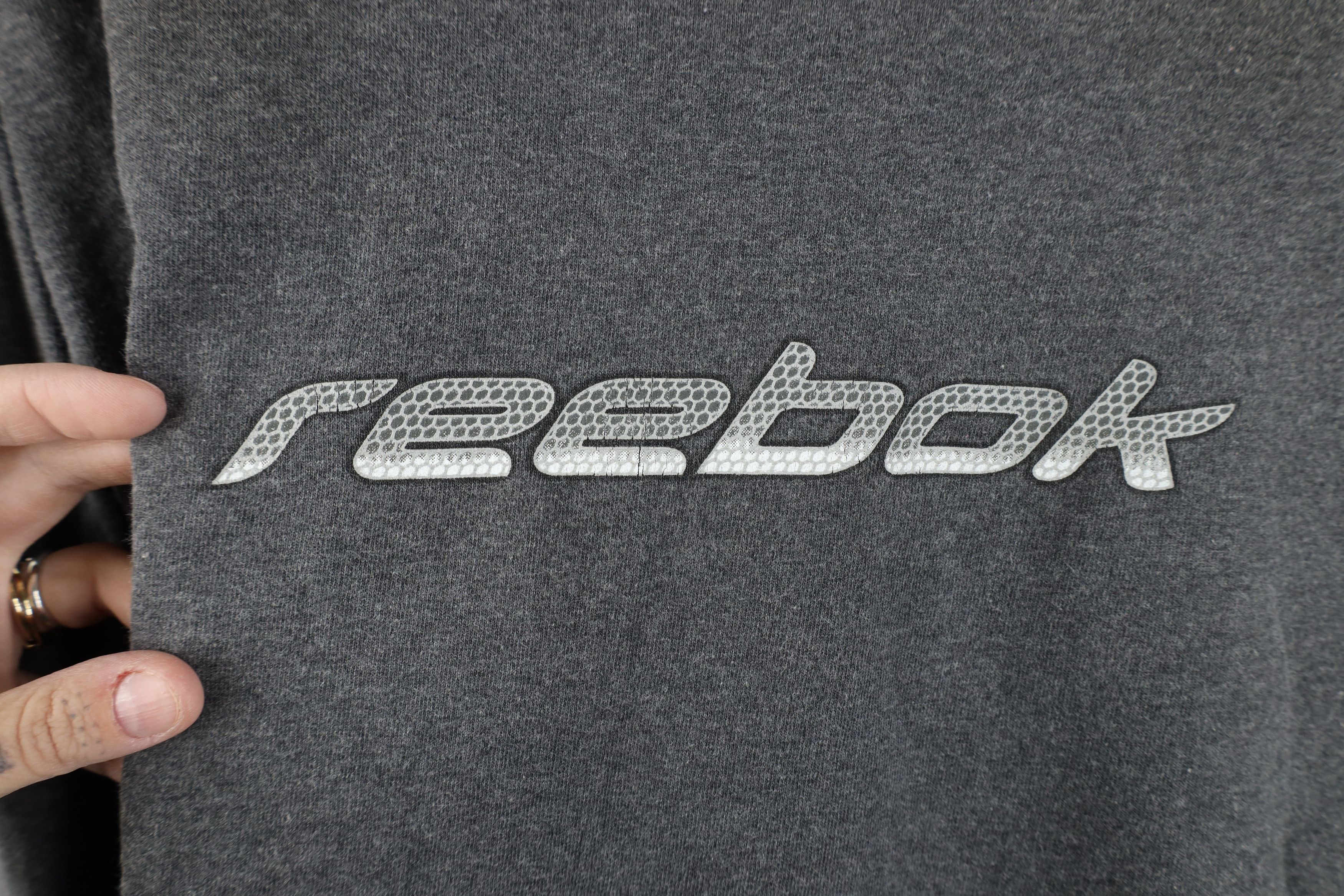 Reebok Vintage 90s Reebok Spell Out Long Sleeve T-Shirt Gray Cotton Size US M / EU 48-50 / 2 - 4 Thumbnail