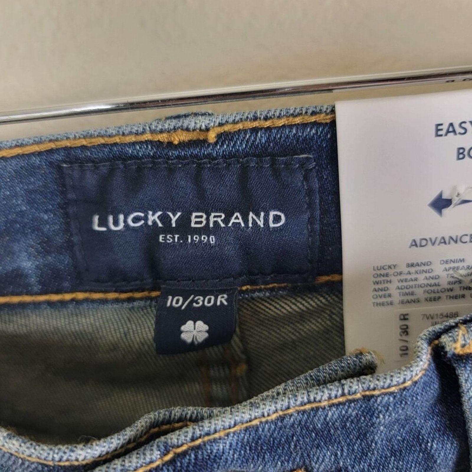 Lucky Brand Lucky Brand Womens Easy Rider Bootcut Jeans Blue Distressed Size 30" / US 8 / IT 44 - 7 Thumbnail