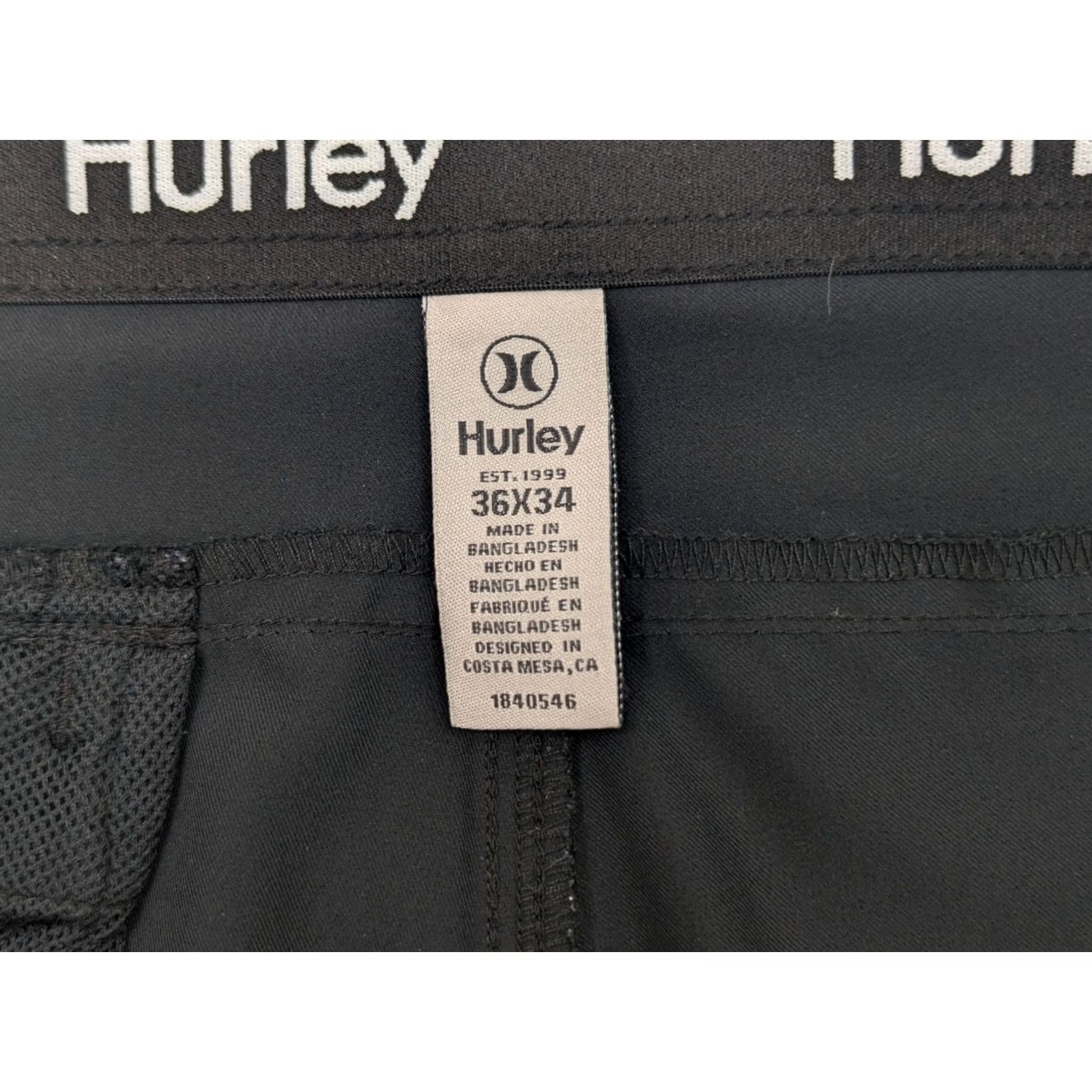Hurley Hurley Performance Stretch Golf Pant Men 38 Black Straight Leg Pants-Regular Mens Regular Slim fits 38x32.5 Size US 38 / EU 54 - 7 Thumbnail