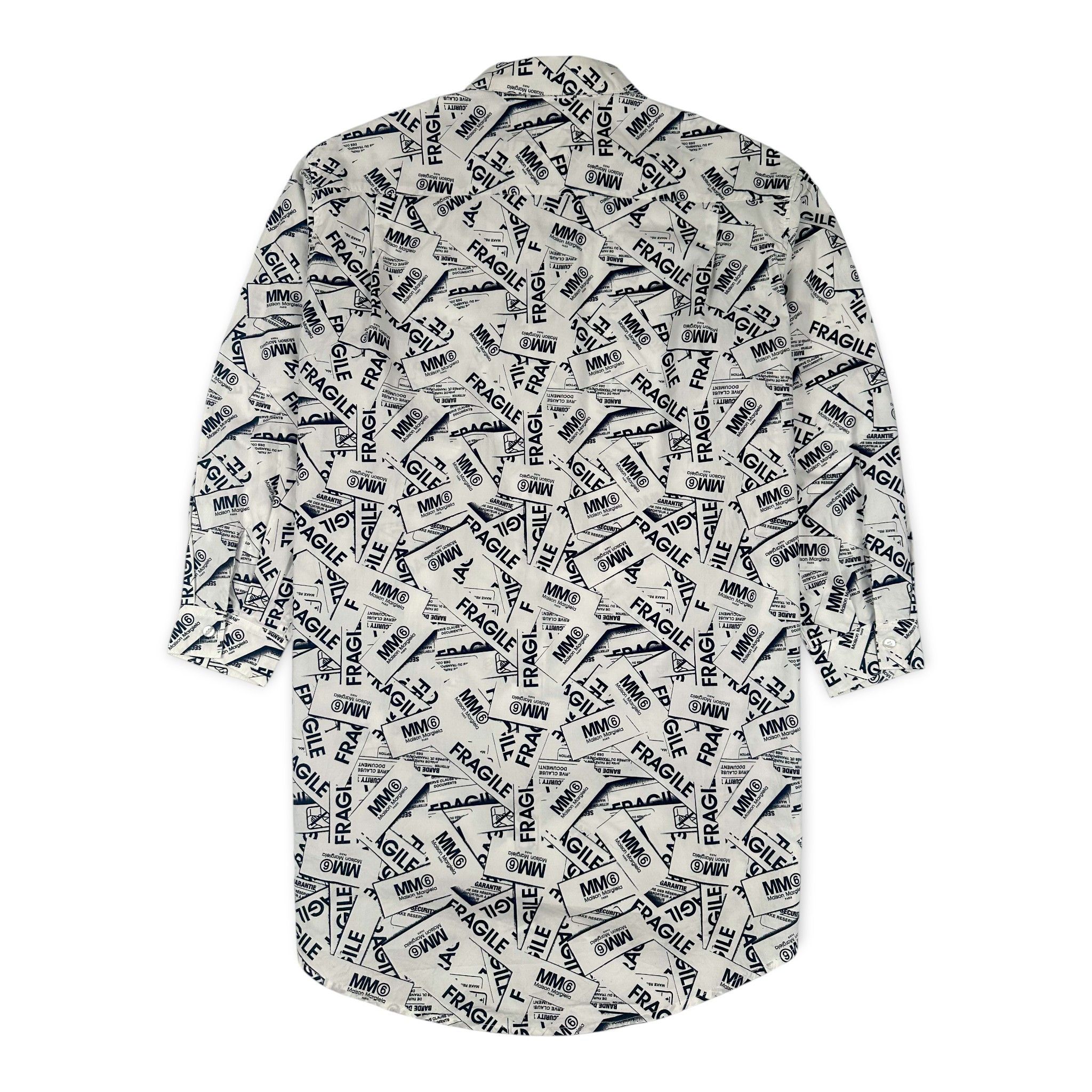 Maison Margiela MM6 Fragile Label Print Shirt Size US L / EU 52-54 / 3 - 2 Thumbnail