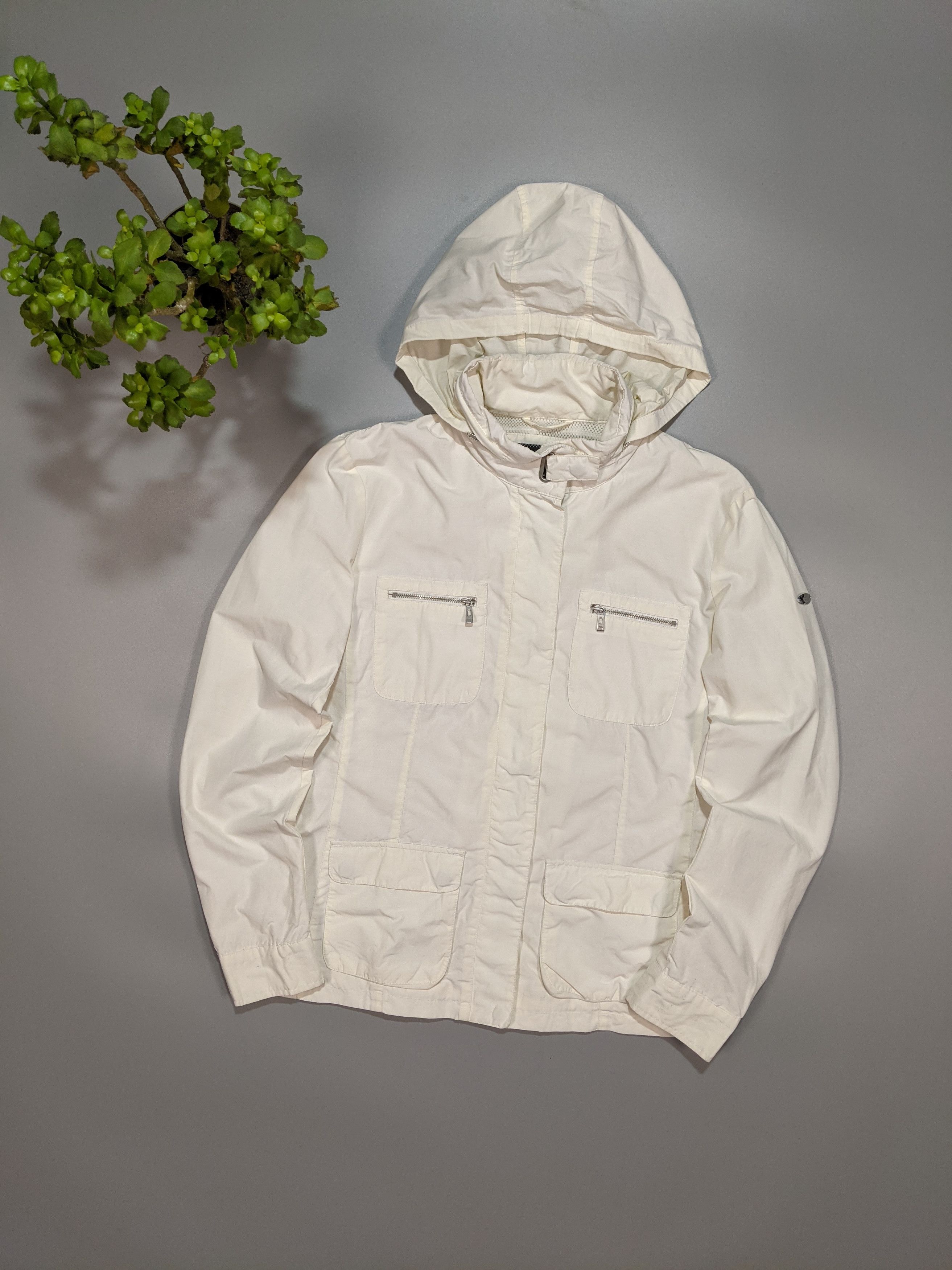 Sergio Tacchini × Vintage Sergio Tacchini Women's Vintage White Lightweight Raincoat Size XL / US 12-14 / IT 48-50 - 1 Thumbnail