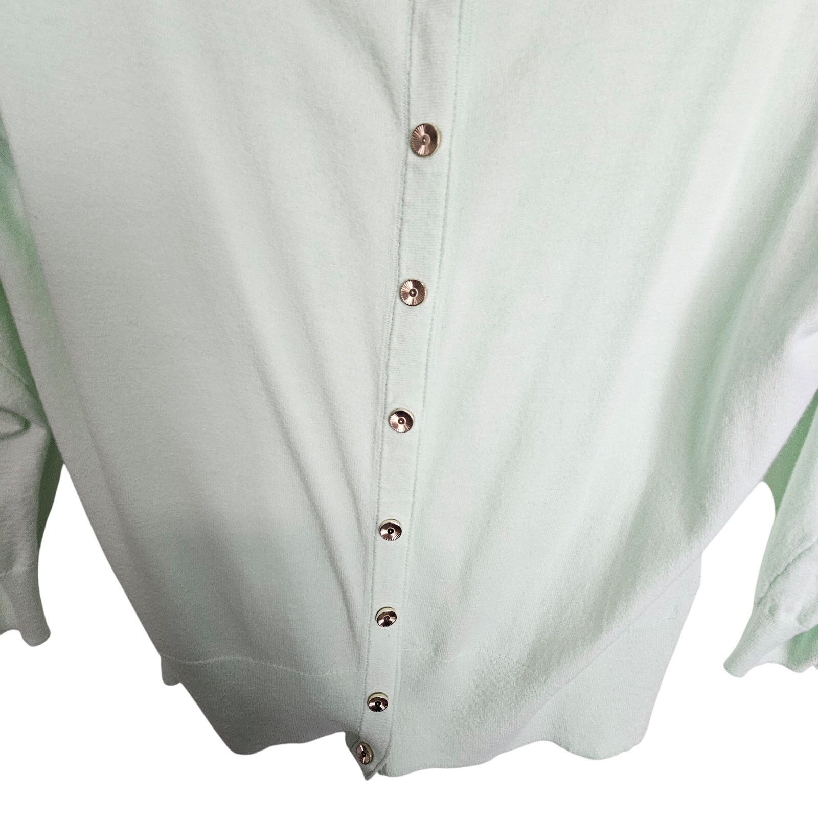 White House Black Market White House Black Market Womens Cardigan Sweater Size M Snap Size M / US 6-8 / IT 42-44 - 3 Thumbnail