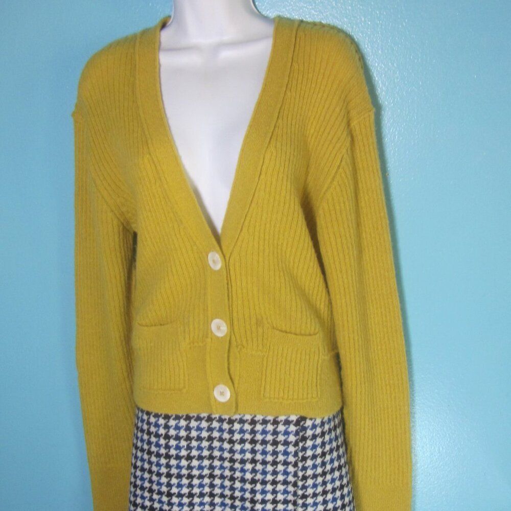 Free People Free People Womens Size L V-Neck Ribbed Button Up Mimosa Mus Size L / US 10 / IT 46 - 3 Thumbnail