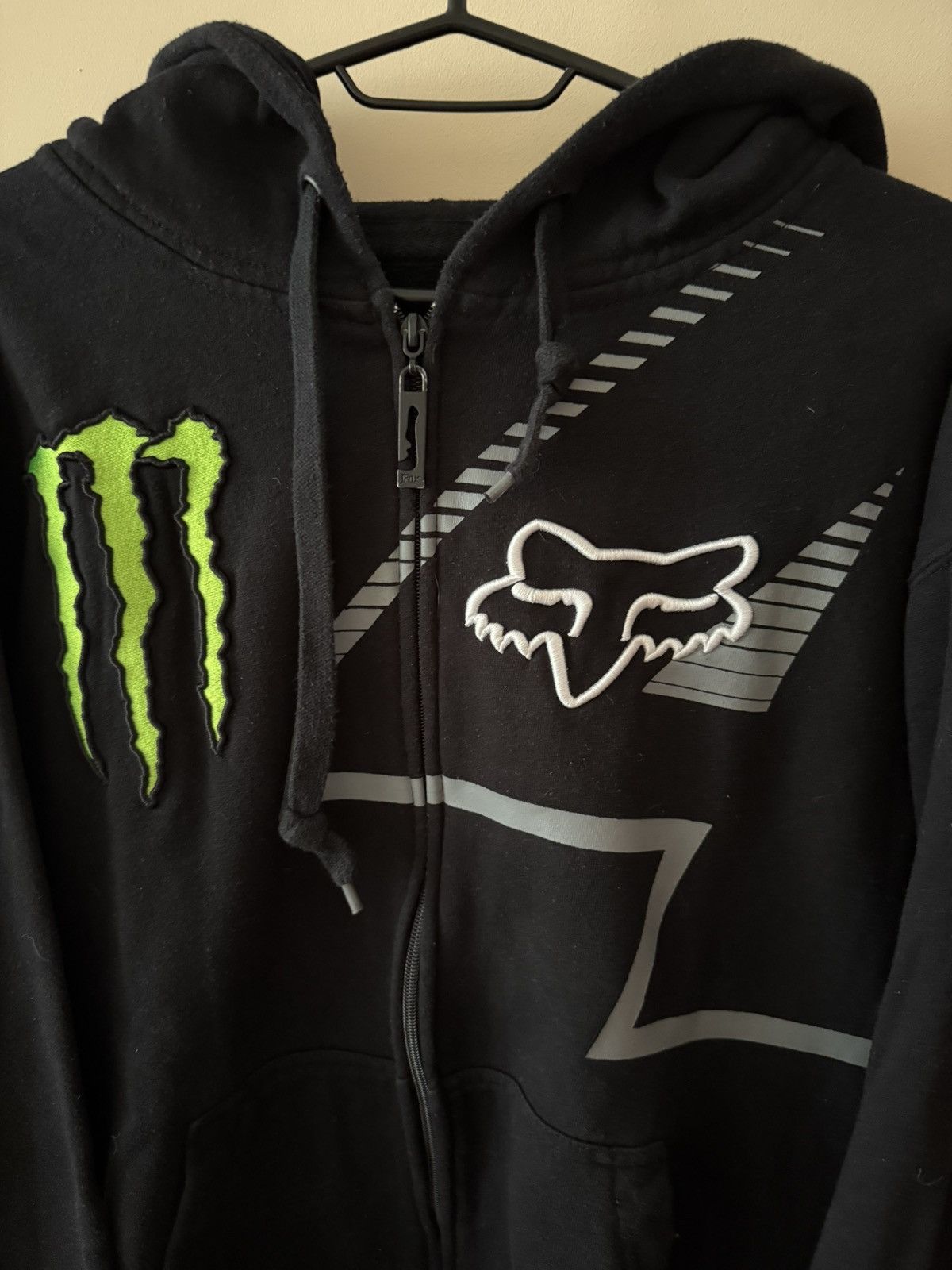 Fox Racing Vintage Fox Monster Energy Racing #4 Full Zip Hoodie L Size Size US L / EU 52-54 / 3 - 3 Thumbnail