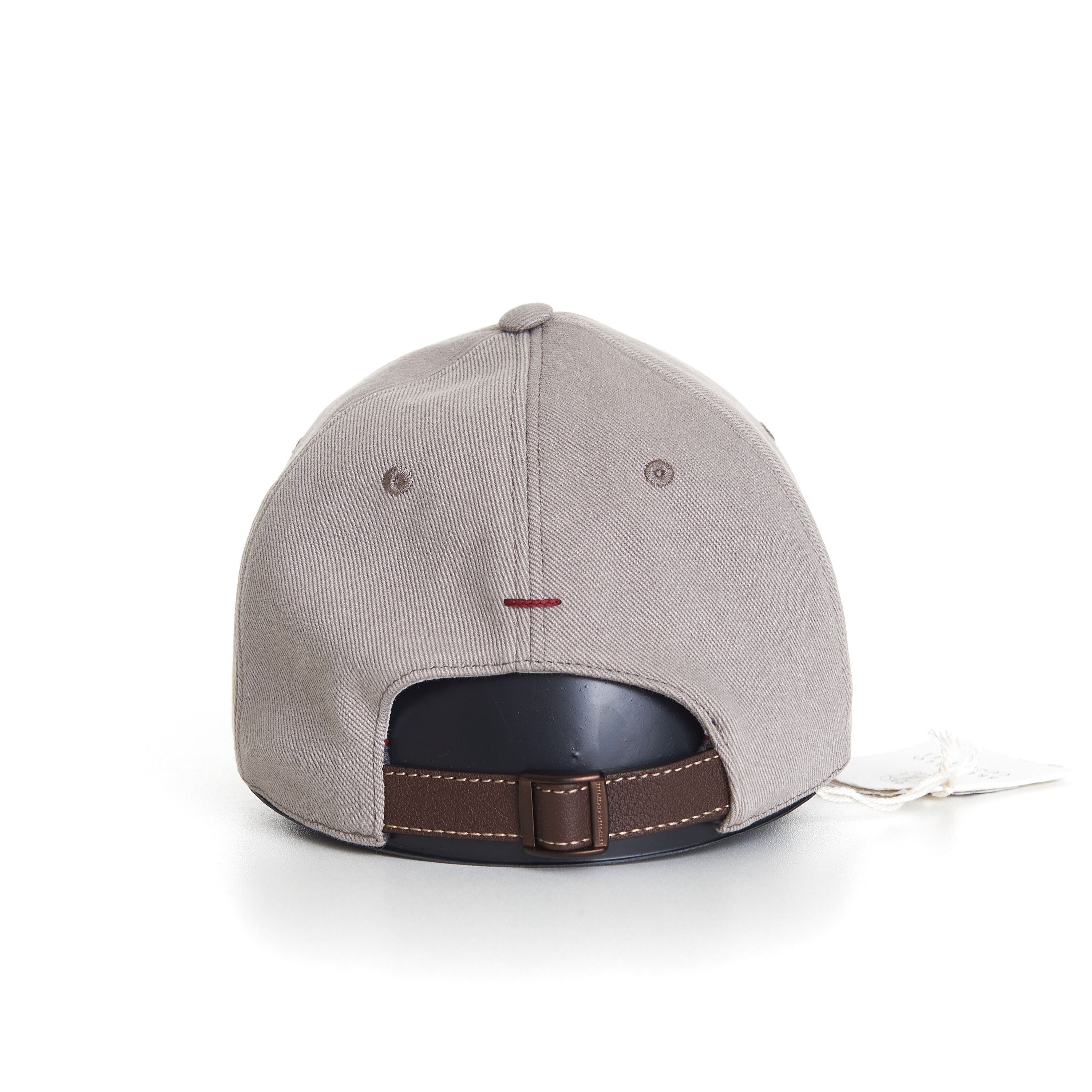 Brunello Cucinelli Baseball Cap In Gray Denim With Embroidered Logo Size M Size ONE SIZE - 4 Thumbnail