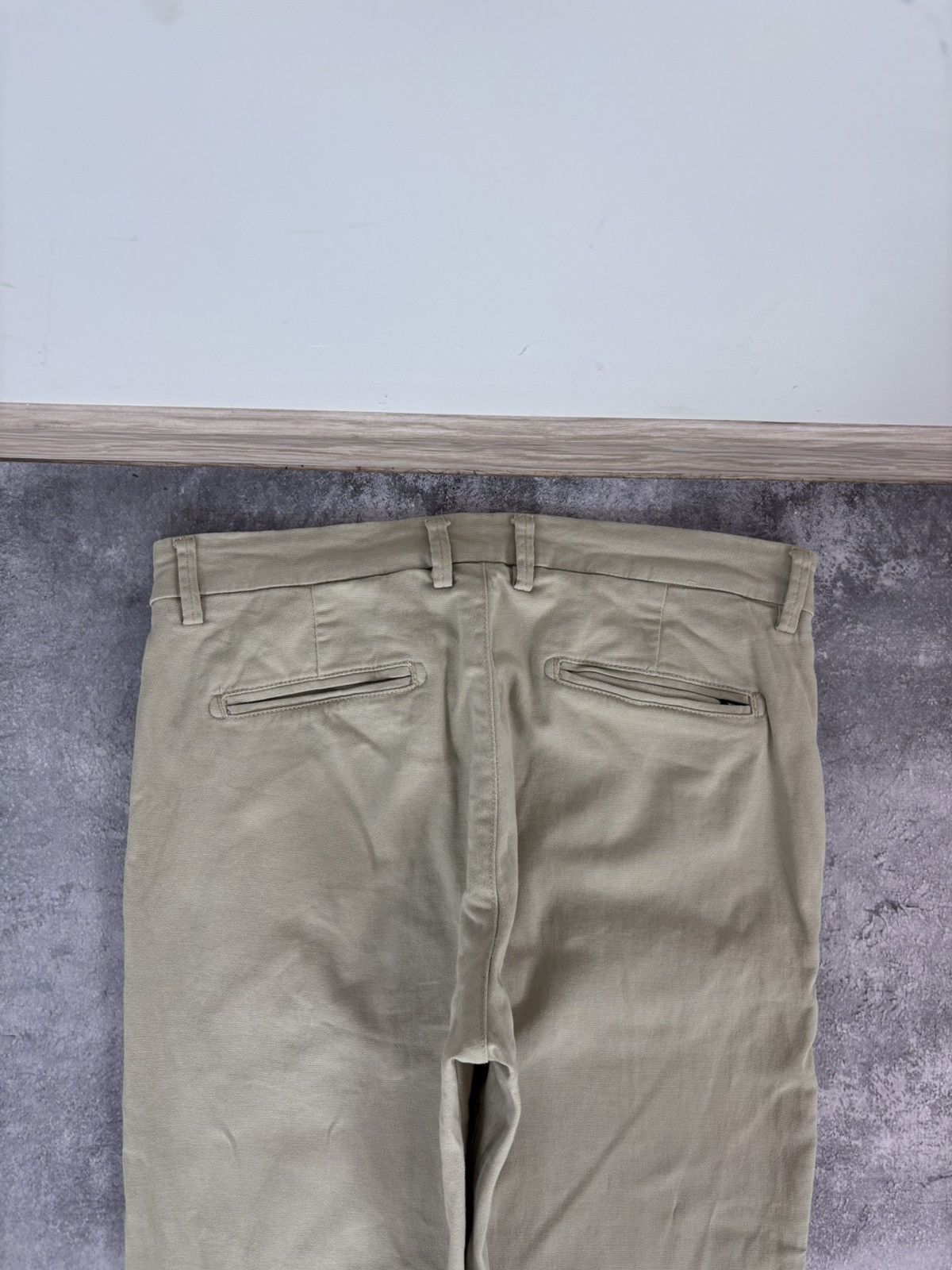 Boggi Boggi Milano Men’s Beige Chino Pants Trousers Cotton Blend Size US 32 / EU 48 - 17 Thumbnail