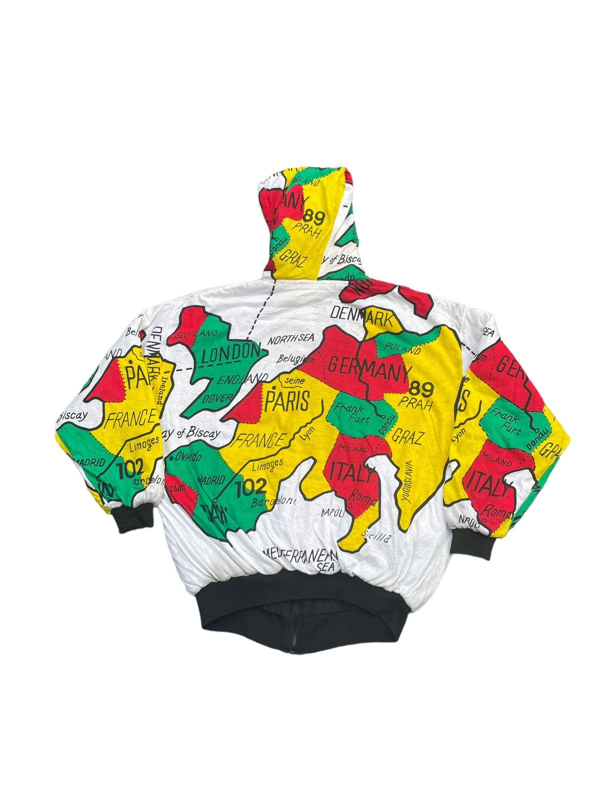 Japanese Brand F.U.Stadio Europe Map Design Hoodie Size US M / EU 48-50 / 2 - 7 Thumbnail