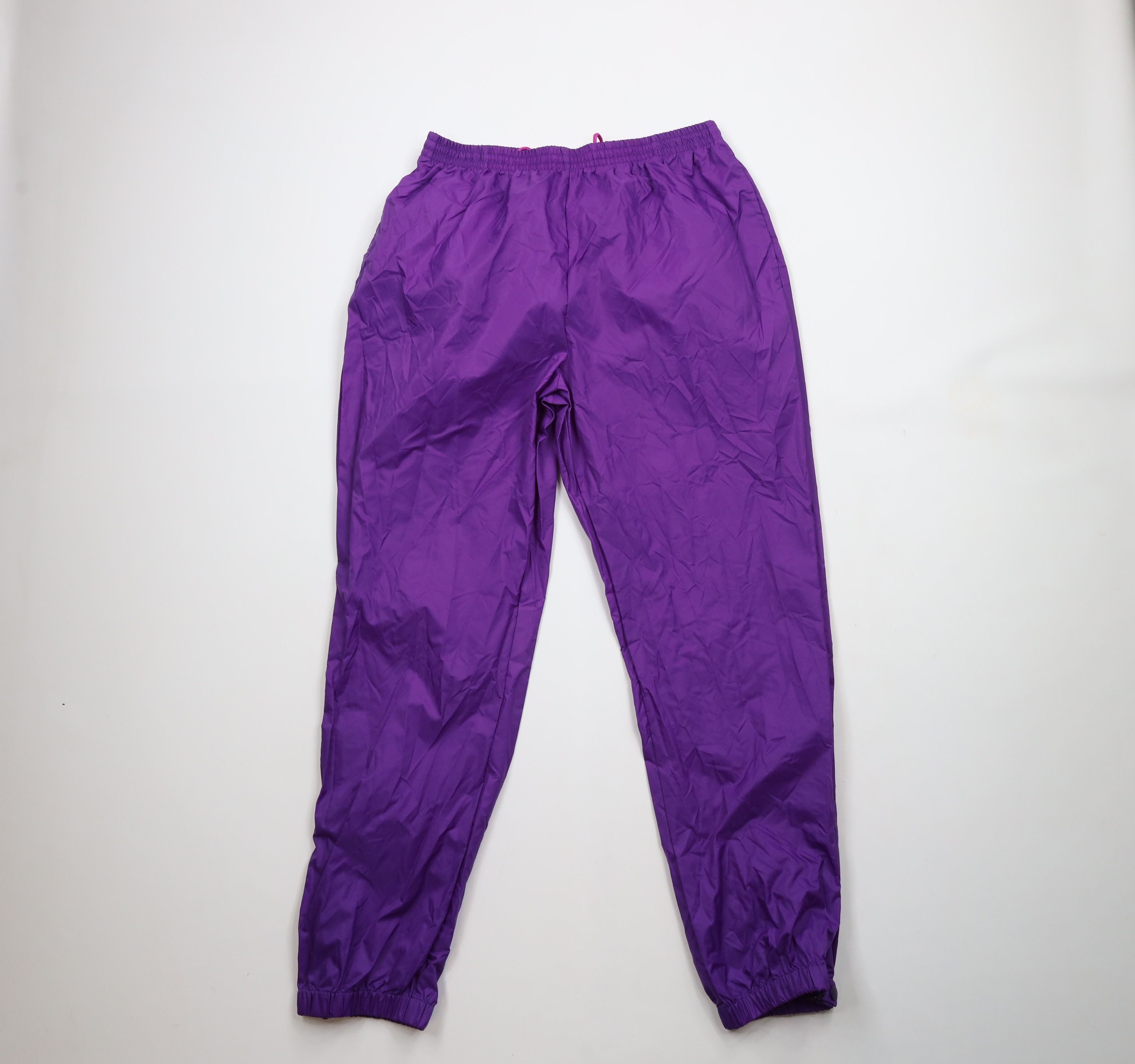 Columbia × Vintage Vintage 90s Columbia Waterproof Rain Joggers Pants Purple Size 30" / US 8 / IT 44 - 1 Thumbnail