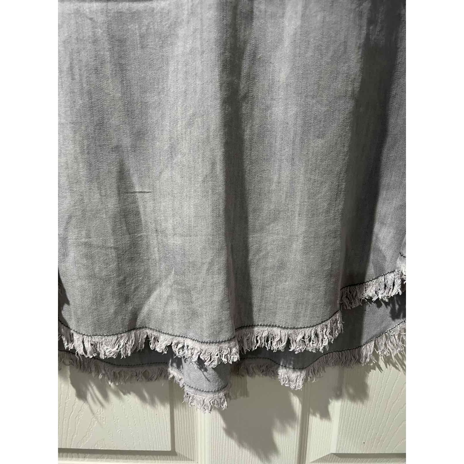 & Other Stories Hester & Orehard Split Neck Fringe Top Gray Size M A003288 Size M / US 6-8 / IT 42-44 - 15 Thumbnail