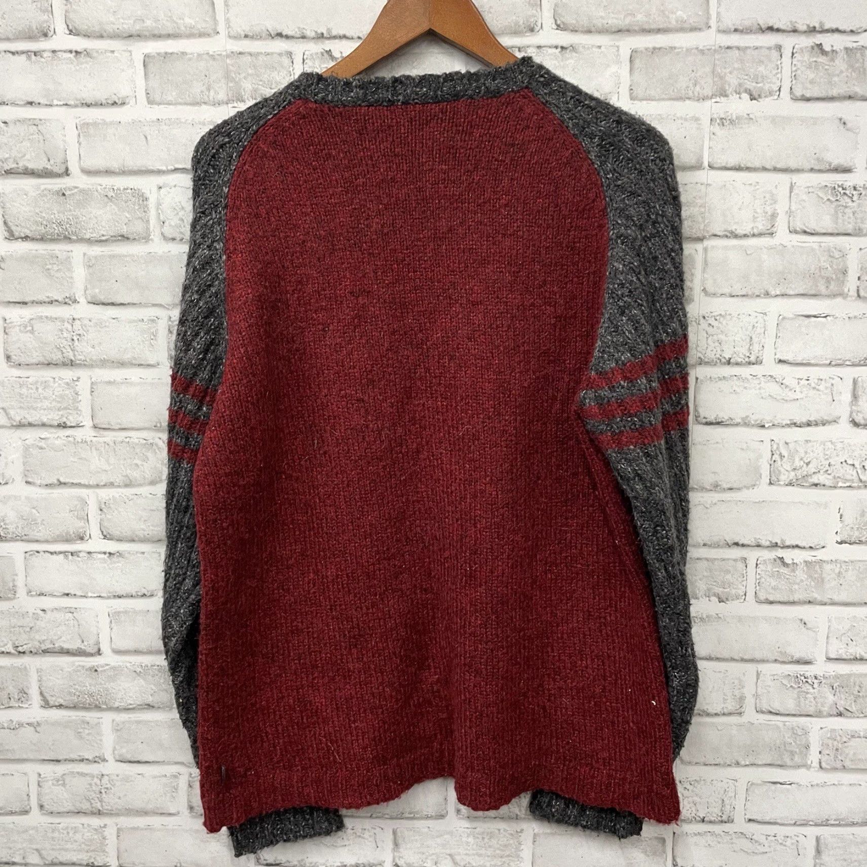 Vintage VINTAGE Freeworld Acrylic Wool Blend Pullover Sweater Red Mens Size L Size US L / EU 52-54 / 3 - 5 Thumbnail