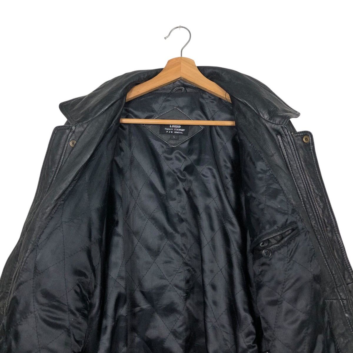 Japanese Brand × Vintage 📌Vintage Biker Leather Jacket MT Legend Choei Issey Miyake Size US L / EU 52-54 / 3 - 15 Thumbnail