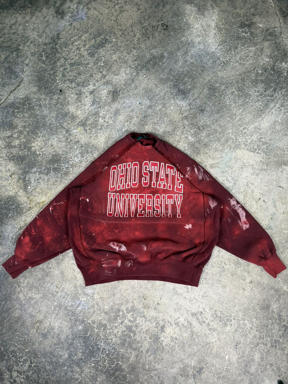 NCAA × Vintage Vintage Distressed Faded Ohio Sweatshirt Size US XL / EU 56 / 4 - 1 Thumbnail