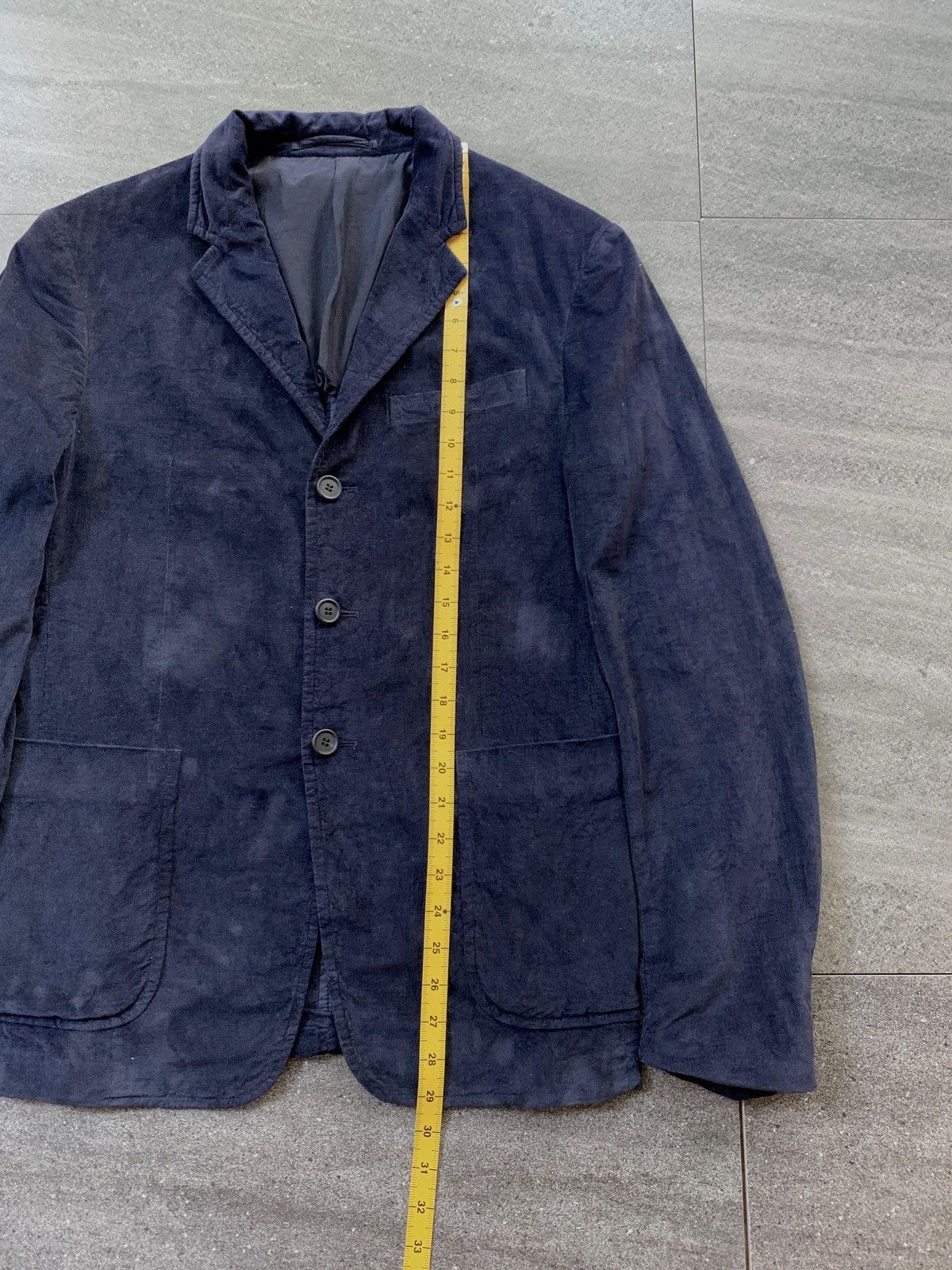 Prada FREE TAX! 2000s Navy Corduroy Blazer Jacket Size US S / EU 44-46 / 1 - 12 Thumbnail