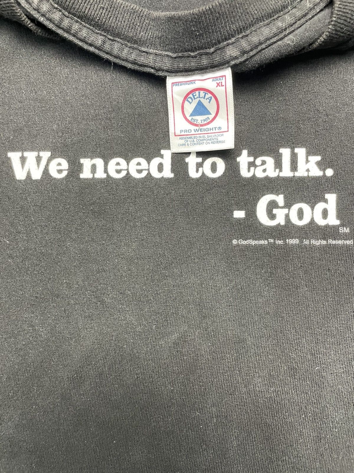Vintage Vintage “We Need Talk” God Shirt Size US XL / EU 56 / 4 - 3 Thumbnail