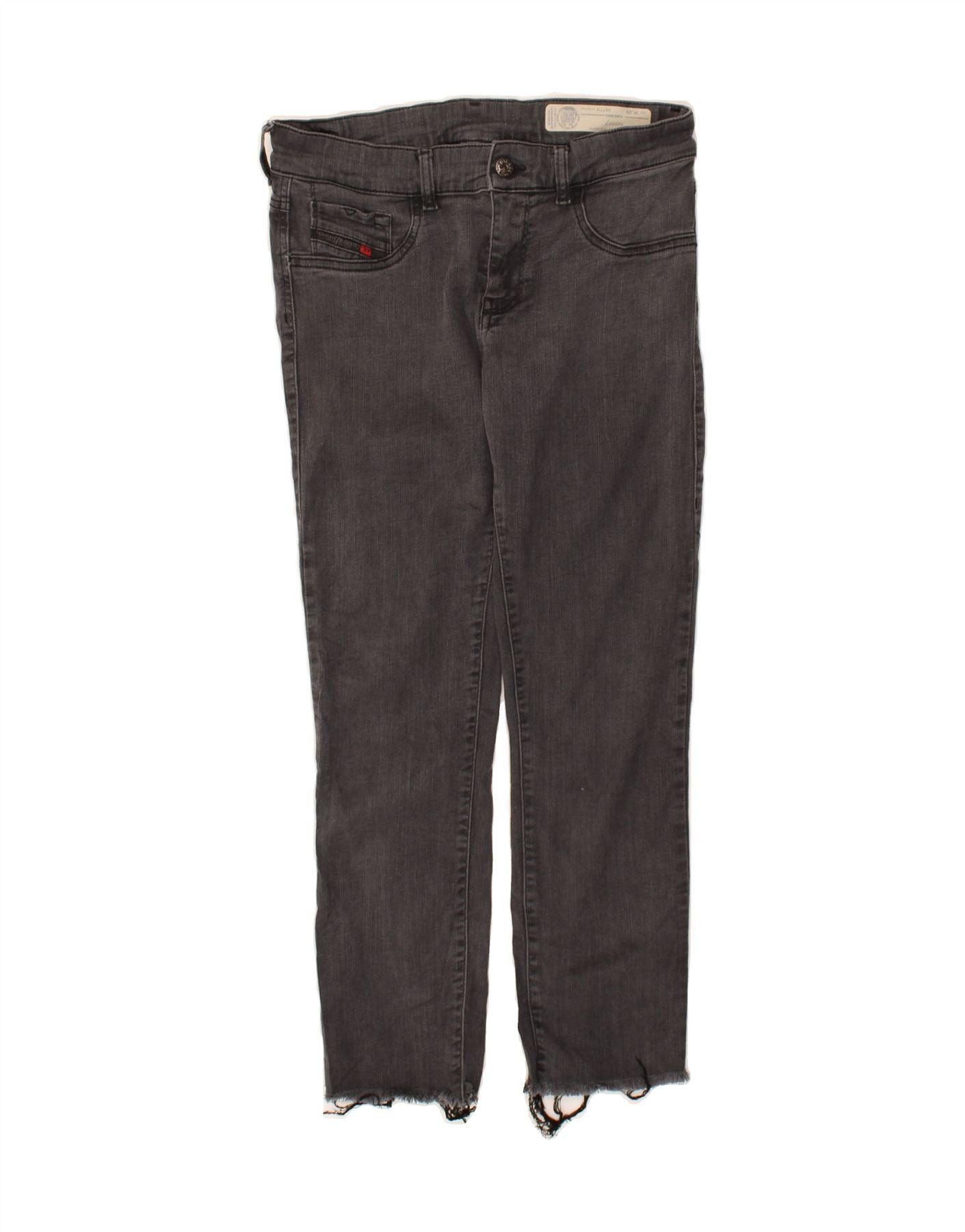 Diesel Womens Livier Super Slim Jegging Jeans W29 L25 Grey Cotton Size 42" / US 20 - 1 Thumbnail