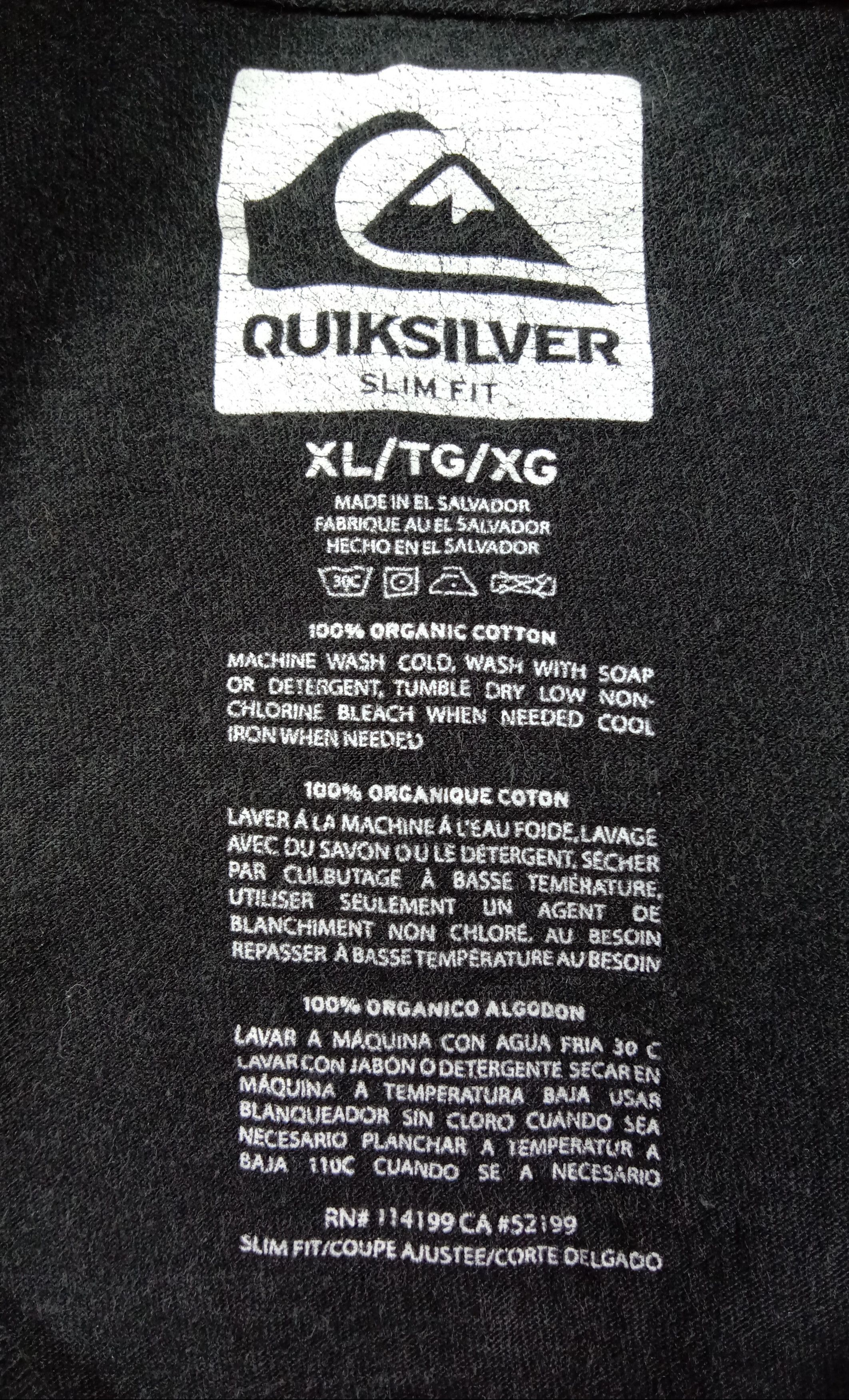 Quiksilver Vintage Quiksilver Cross Bone "Till Death Surf" T Shirt Size US XL / EU 56 / 4 - 8 Thumbnail
