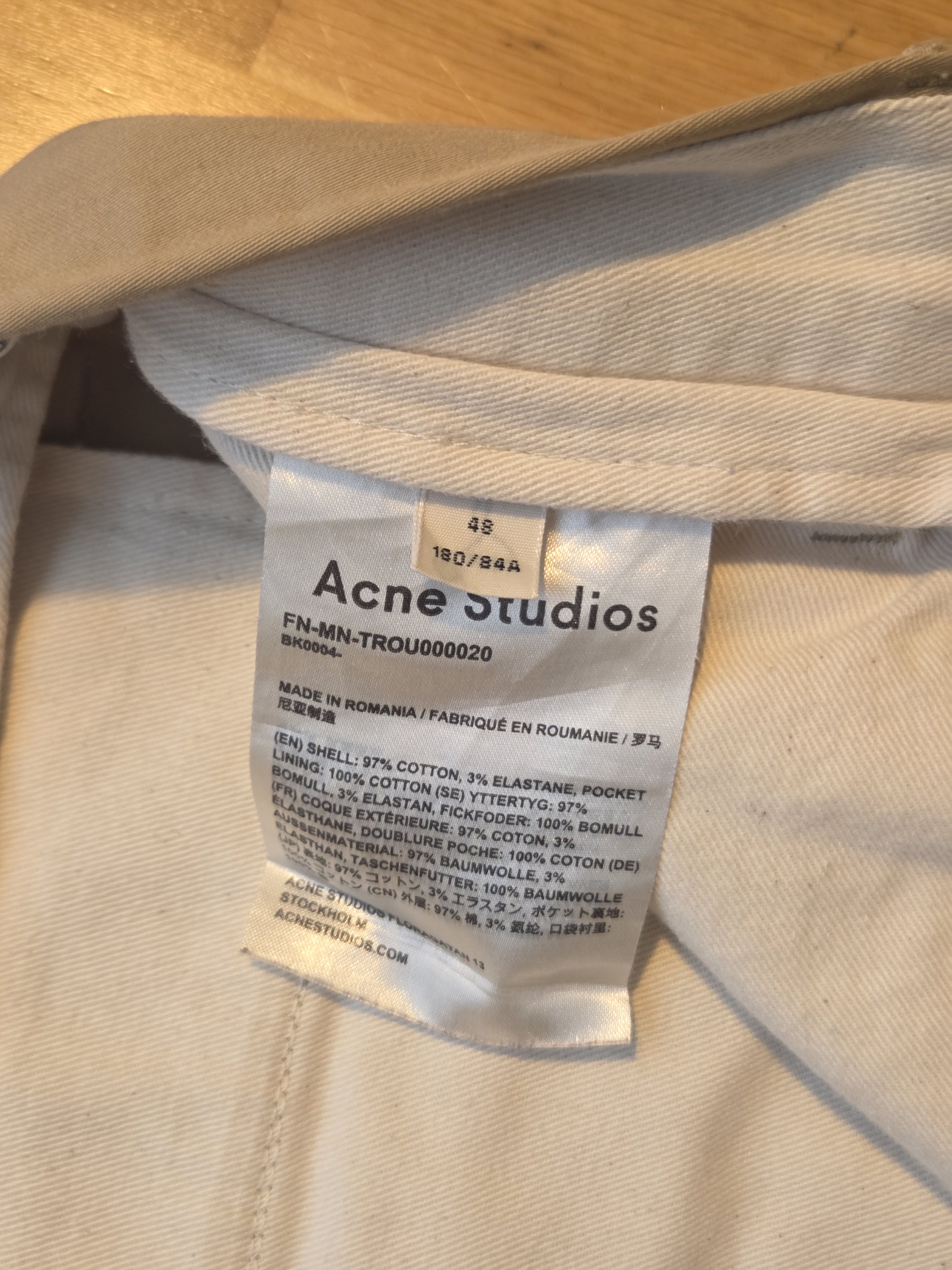 Acne Studios Acne studios chino pants Size US 32 / EU 48 - 3 Thumbnail