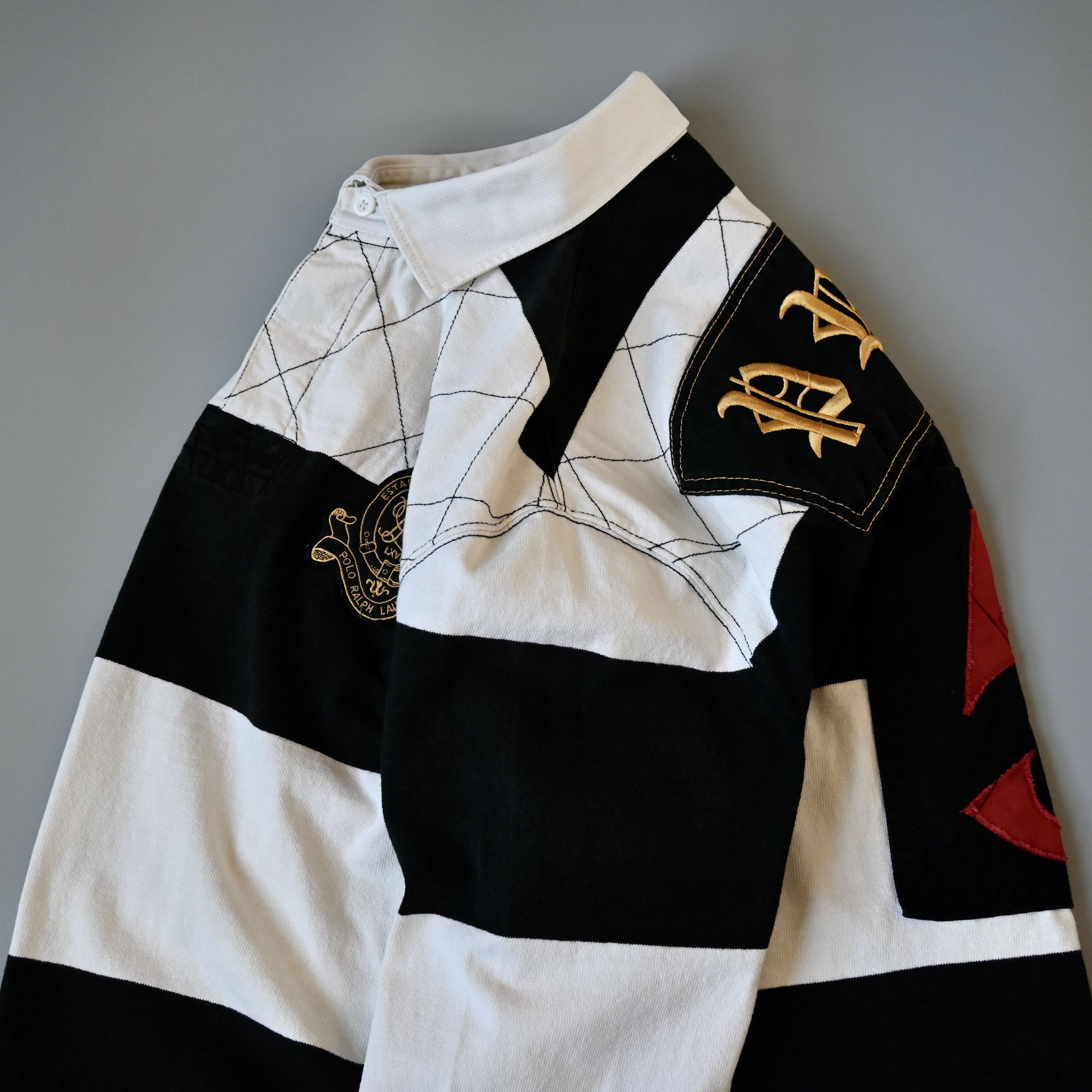 Polo Ralph Lauren 2010s Ralph Lauren PRLC #5 quilted rugby shirt, M Size US M / EU 48-50 / 2 - 8 Thumbnail