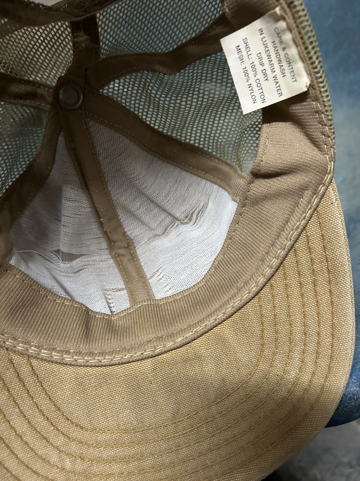 Carhartt 90s Original Mesh Trucker Cap Tan/Beige Size ONE SIZE - 6 Thumbnail