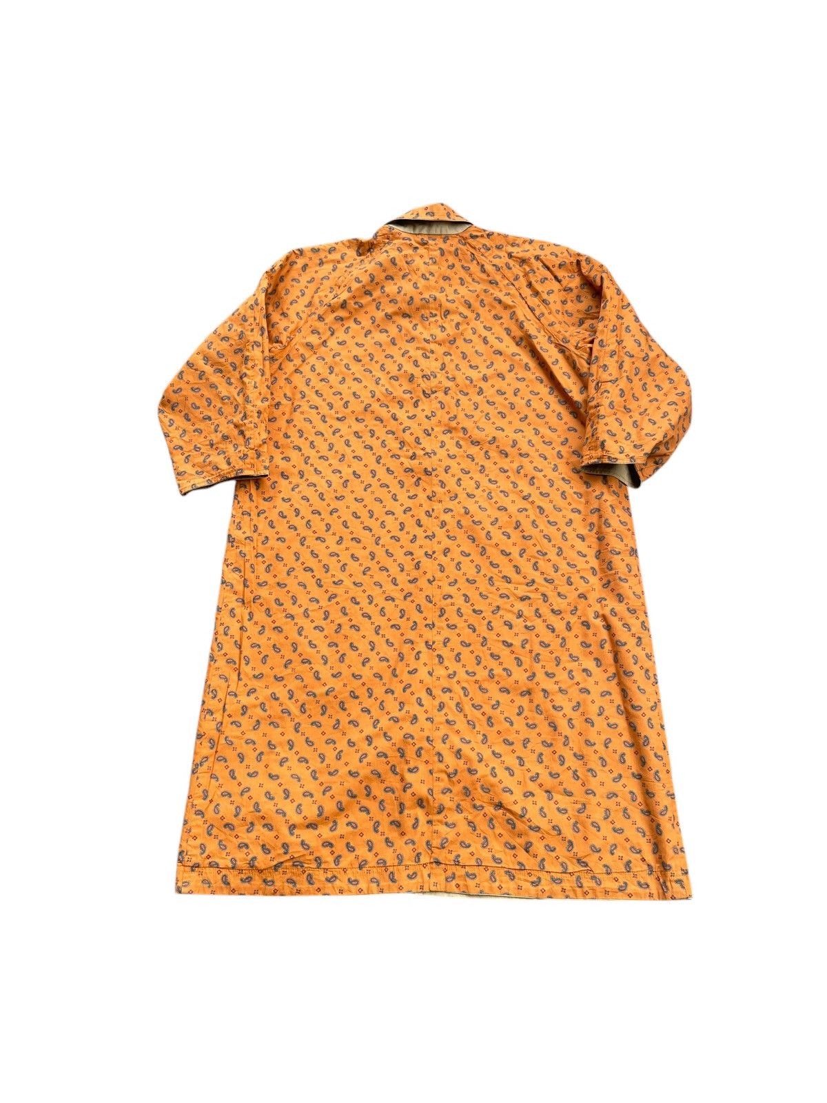 Japanese Brand Melrose Reverseable Paisley Trench Jacket Size US XL / EU 56 / 4 - 5 Thumbnail