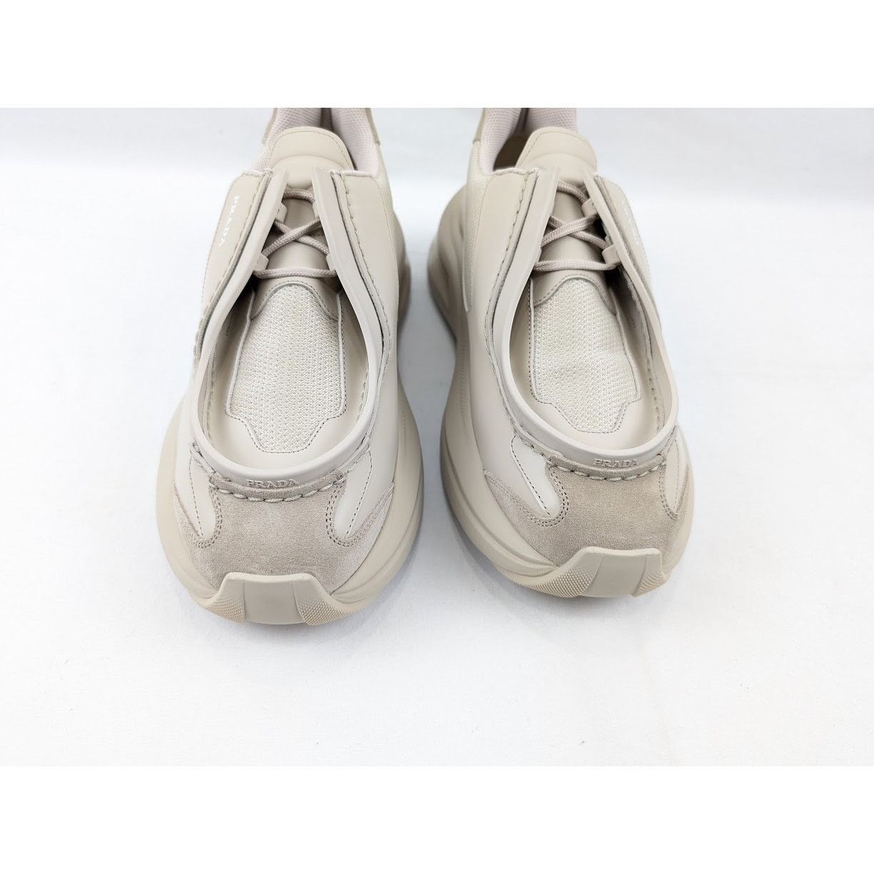 Prada o1rshd1 Spaz Rois Bike Sneakers in Deserto Size US 11 / EU 44 - 13 Thumbnail