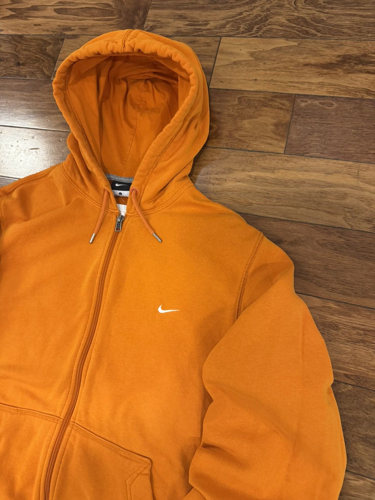 Nike Y2K Nike Essential Orange Full Zip Vintage Hoodie Size US L / EU 52-54 / 3 - 3 Thumbnail