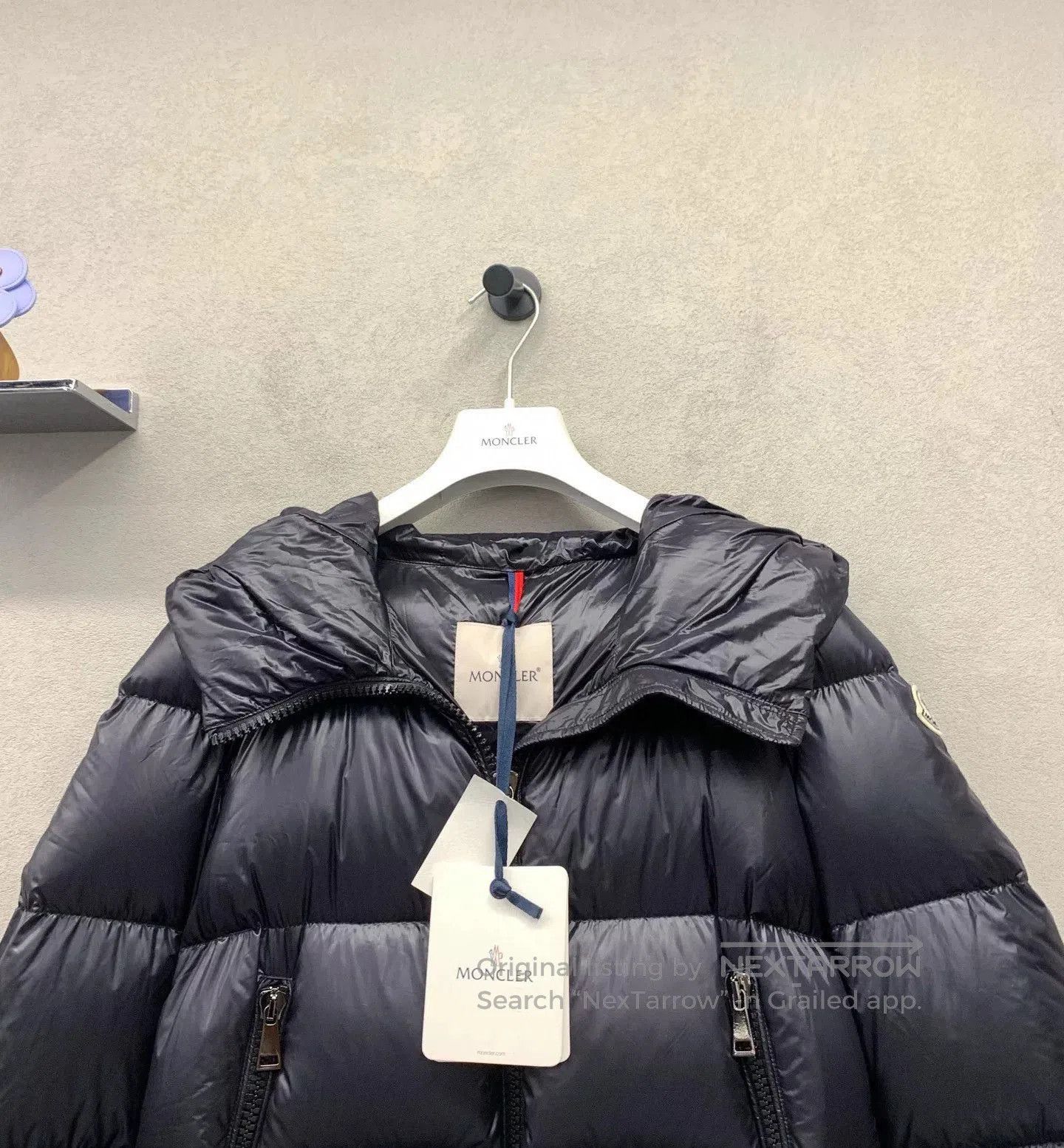 Moncler Moncler Shiny Black Hooded Down Jacket. Size US M / EU 48-50 / 2 - 4 Thumbnail