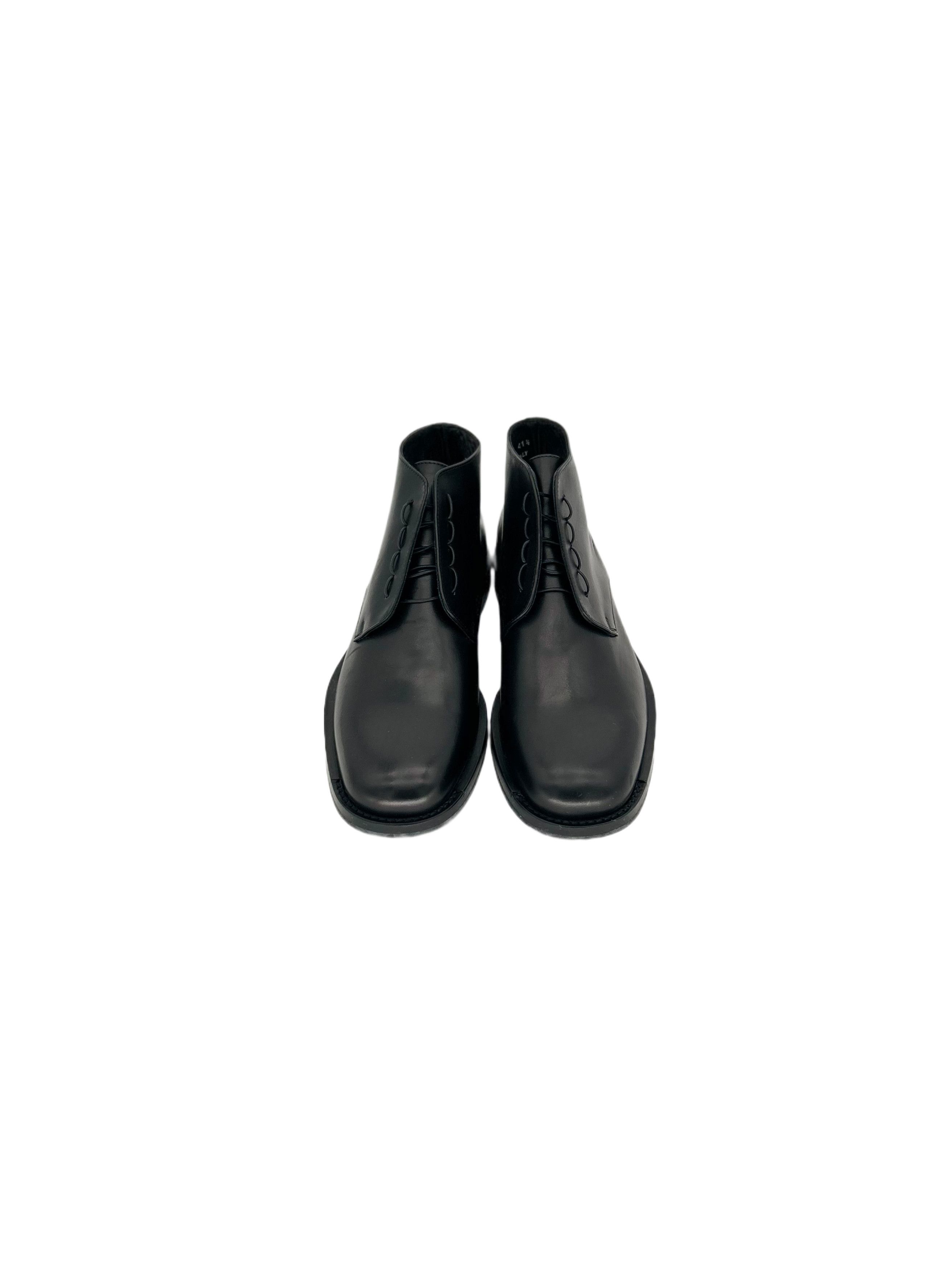 Dior Dior Homme Black Derby Lace Up Boot With 'Scar' Details Size US 7.5 / EU 40-41 - 4 Thumbnail