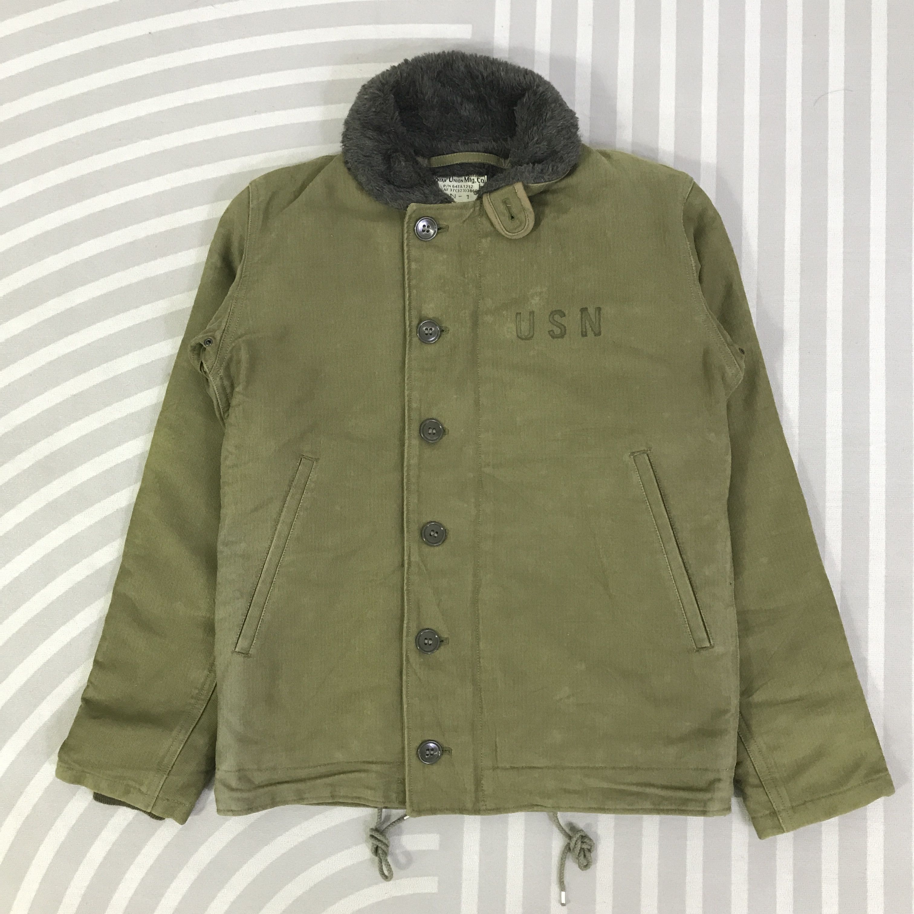Japanese Brand Vintage USN Army Kid design Jacket K115B11 Size US M / EU 48-50 / 2 - 1 Thumbnail