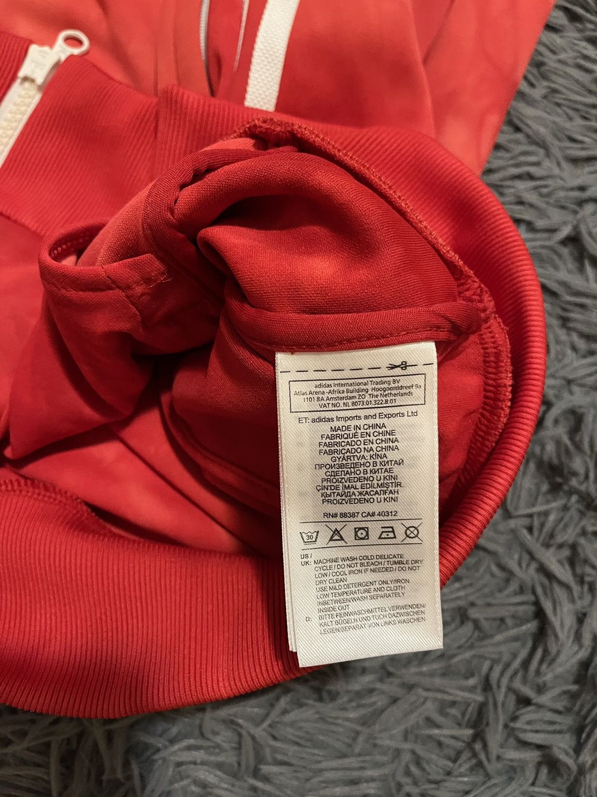 Adidas × Pharrell Pharrell Adidas Track Suit Top Red Size Medium Size US M / EU 48-50 / 2 - 4 Thumbnail