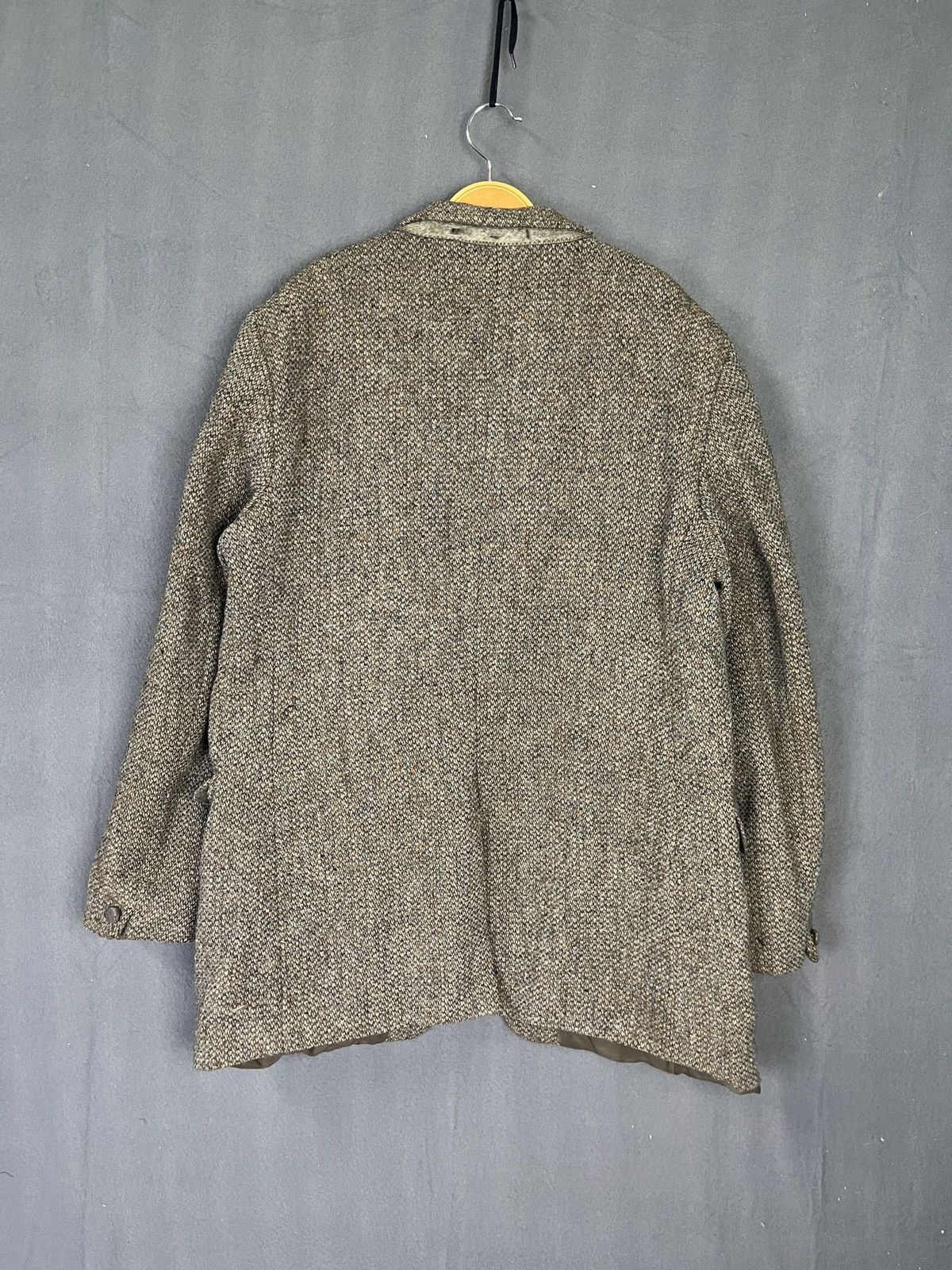 Harris Tweed × Vintage Vintage Made in Britain Wool Blazer Harris Tweed Handwoven Size 44R - 2 Thumbnail