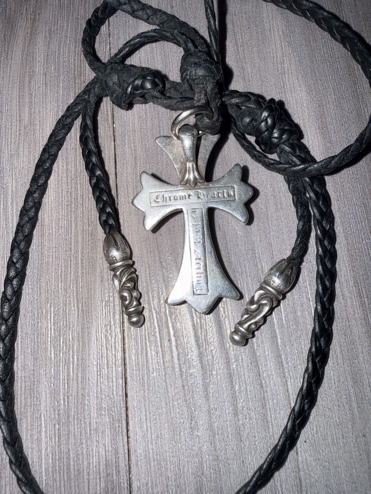 Chrome Hearts Chrome hearts leather necklace Size ONE SIZE - 4 Thumbnail