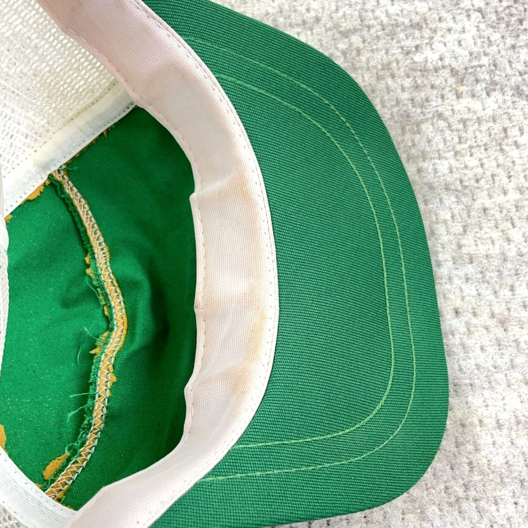 Vintage VINTAGE Kap King Trucker Hat Cap Snapback USA Stripe Green White 80s 90s Mens Size ONE SIZE - 6 Thumbnail