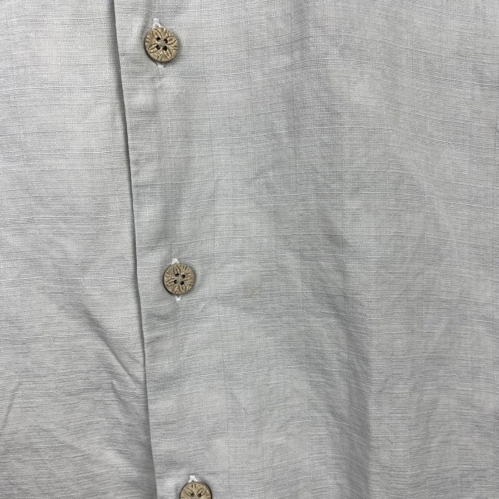 Tommy Bahama Tommy Bahama Shirt Men 2XL Short Sleeve Button-Up Collared Beach Silk Pattern Solid Beige Casual Workwear 90s? Size US XXL / EU 58 / 5 - 6 Thumbnail