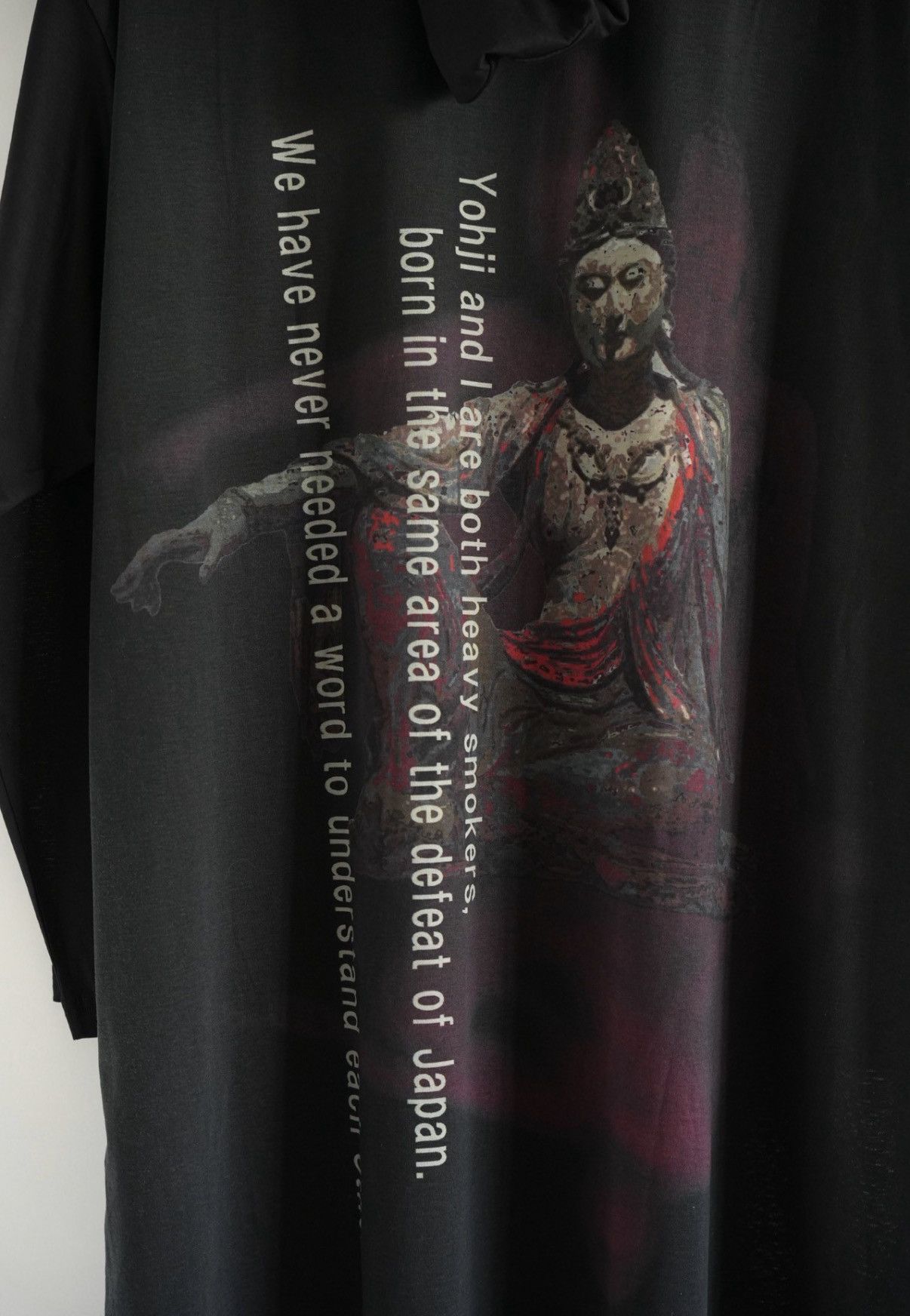 Yohji Yamamoto Yohji Yamamoto 23ss Buddha Print Hoodie K4 Size US L / EU 52-54 / 3 - 3 Thumbnail