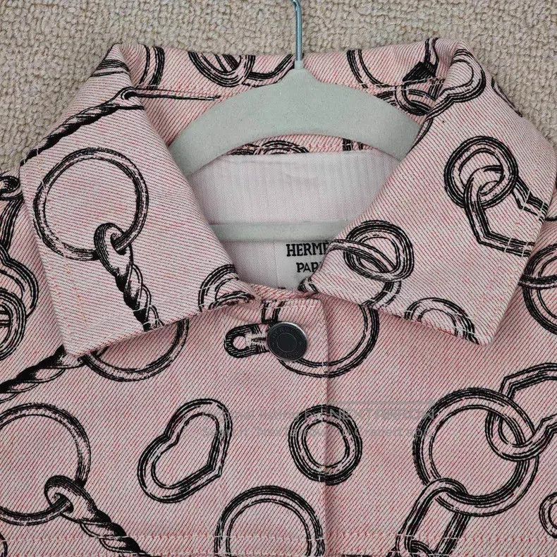 Hermes Hermes Pink denim jacket Size S / US 4 / IT 40 - 5 Thumbnail