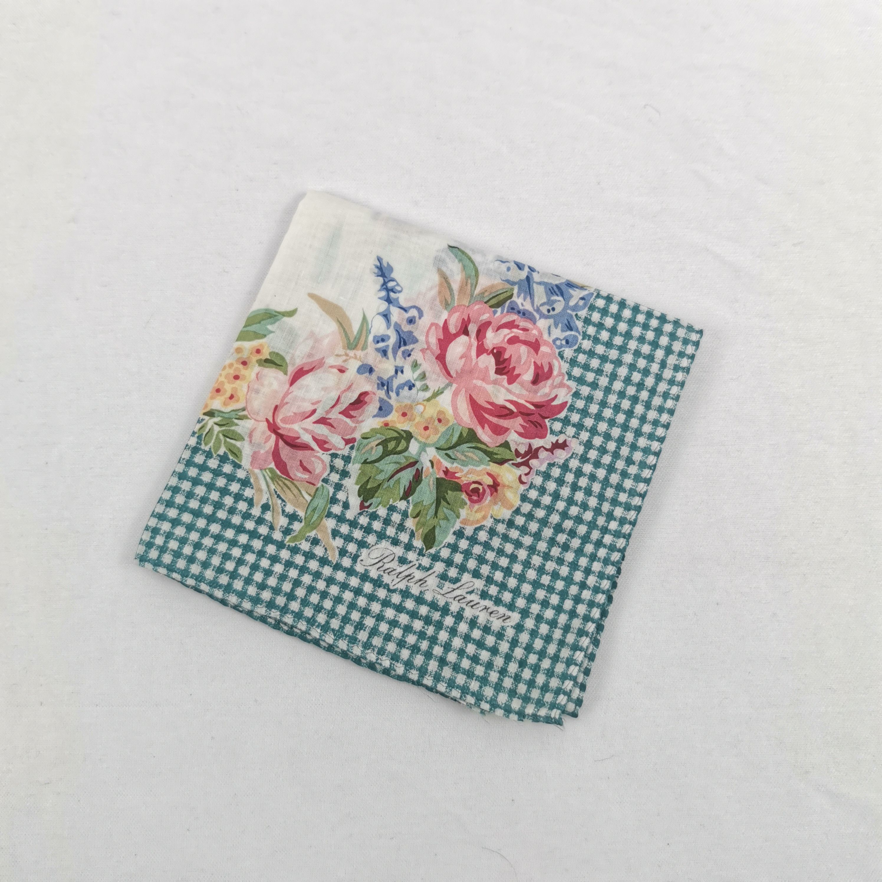 Ralph Lauren × Vintage Vintage Ralph Lauren Handkerchief Neckerchief Bandana Size ONE SIZE - 4 Thumbnail