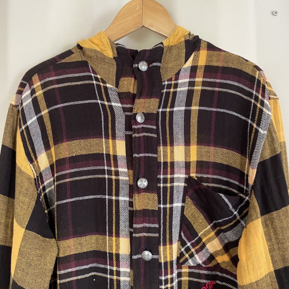 Vintage Indian Motorcycle plaid hoodie shirt Size US M / EU 48-50 / 2 - 3 Thumbnail