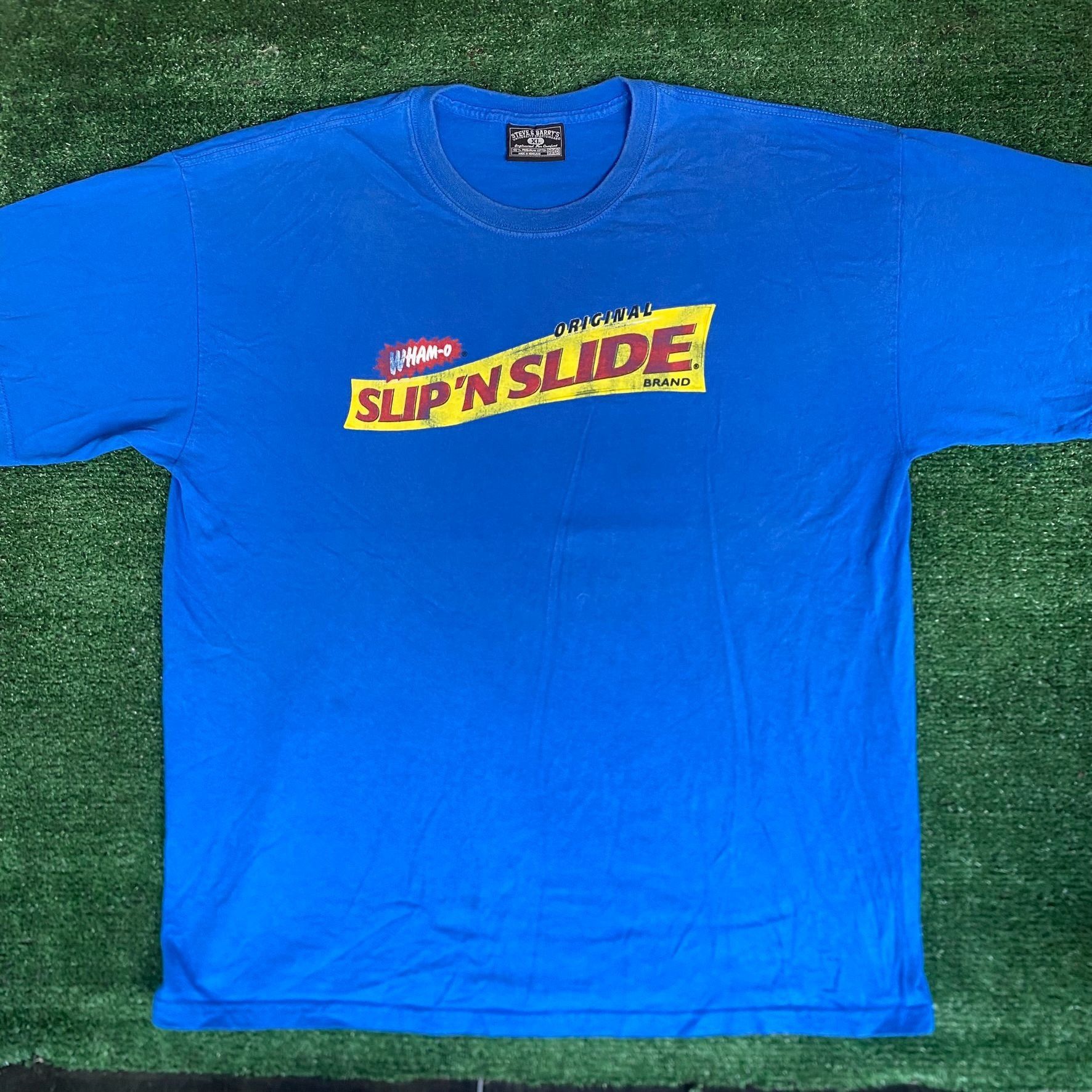 Steve And Barrys Vintage Y2K Slip N Slide Shirt Wham-O Retro Toy Logo Tee Size US XL / EU 56 / 4 - 1 Thumbnail