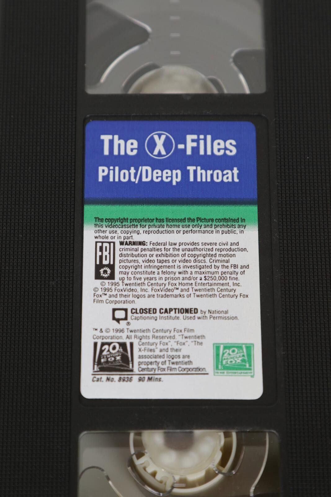 Other 96' 20th Century Fox The X Files VHS Tape Size ONE SIZE - 8 Thumbnail