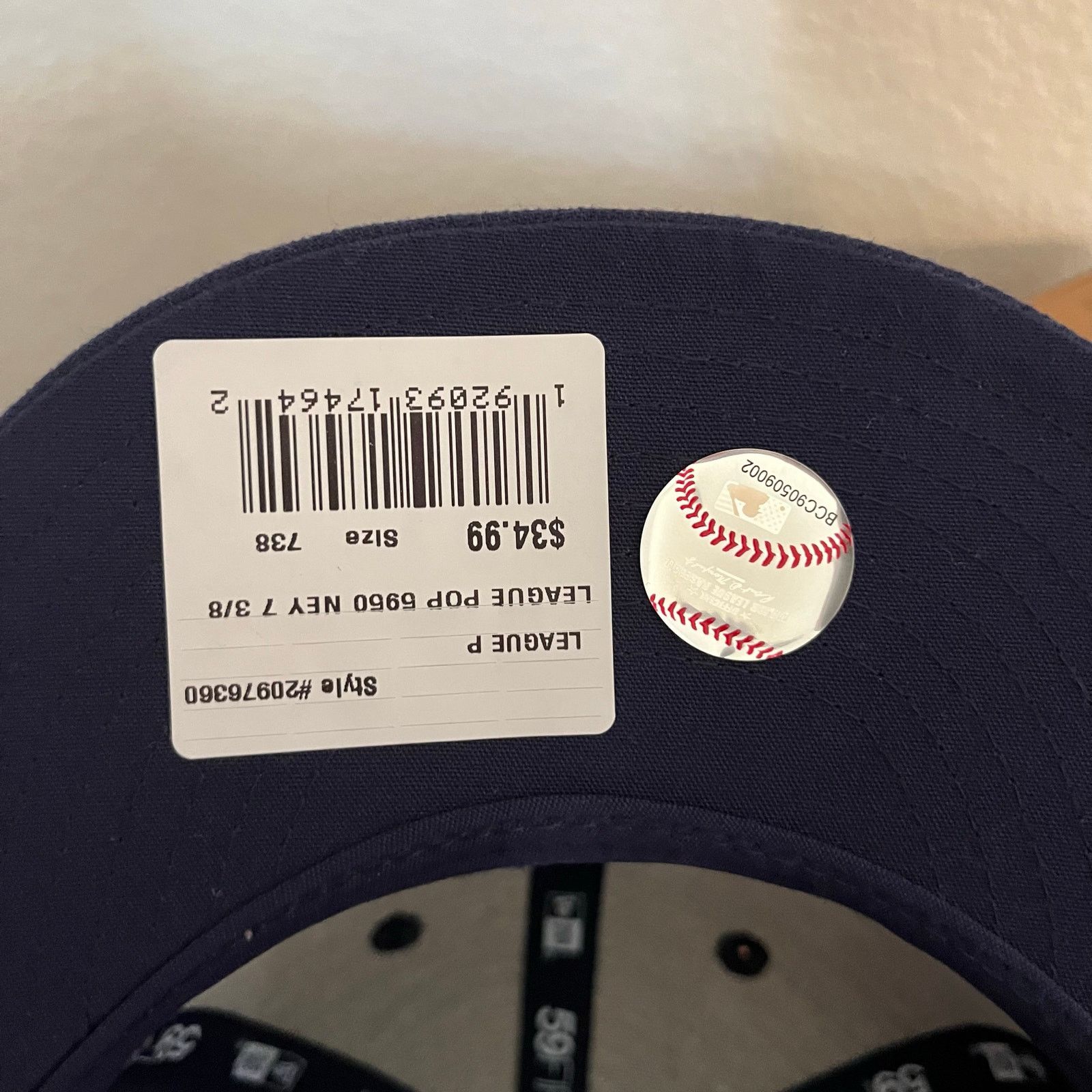 New Era NWT New Era Yankees Fitted Hat League Pop Blue Size 7 3/8 Size 40 - 7 Thumbnail