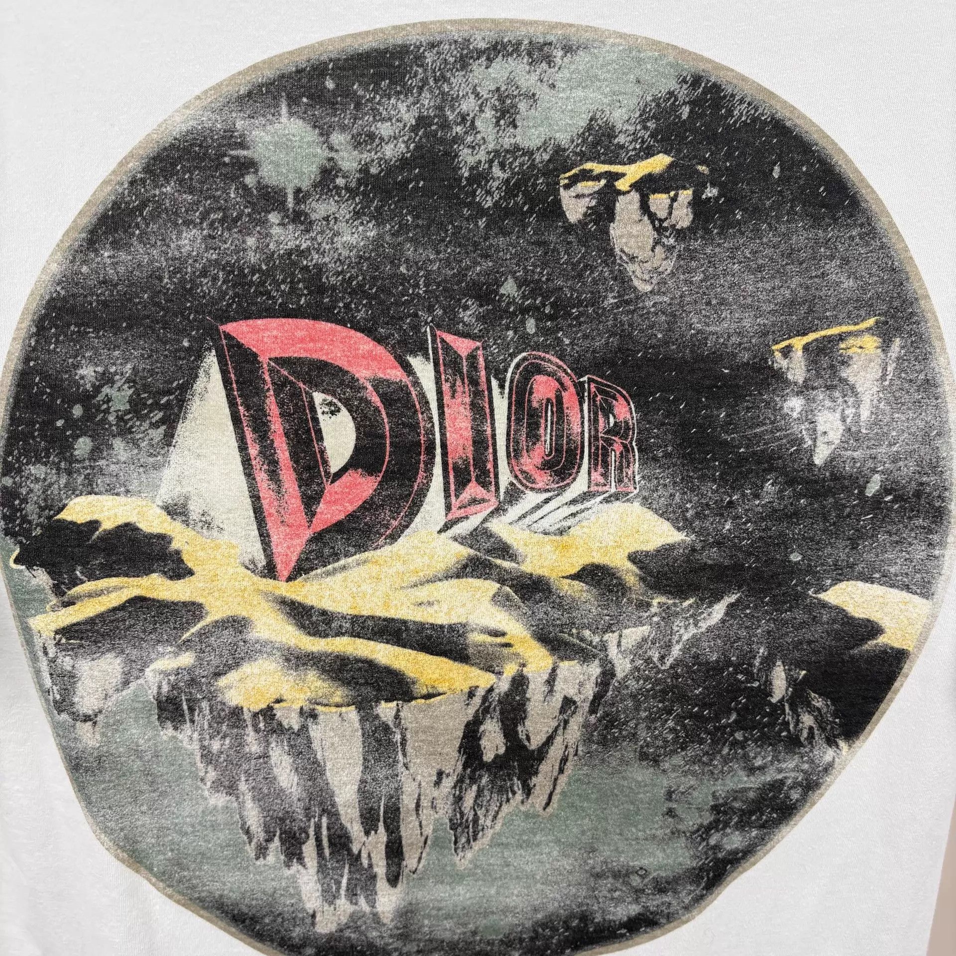 Dior Dior White Print Short Sleeve Tee M Italian 100% Cotton Size US M / EU 48-50 / 2 - 5 Thumbnail