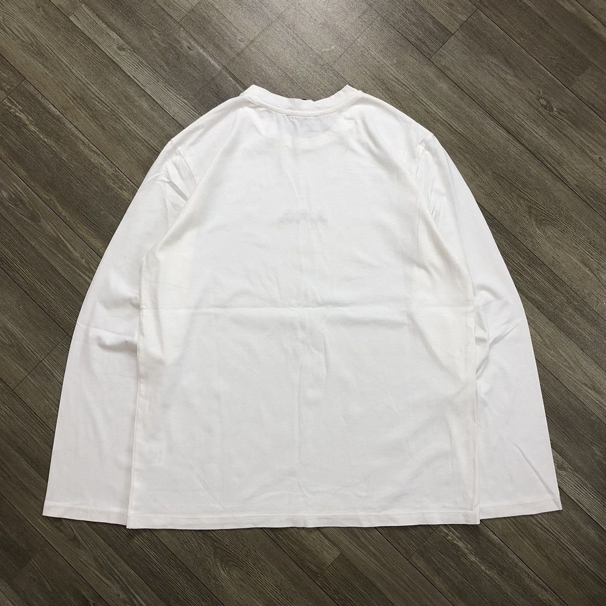 A.P.C. A.P.C Paris Spell Out Small Logo Embroidered Longsleeve Tee Size US S / EU 44-46 / 1 - 11 Thumbnail