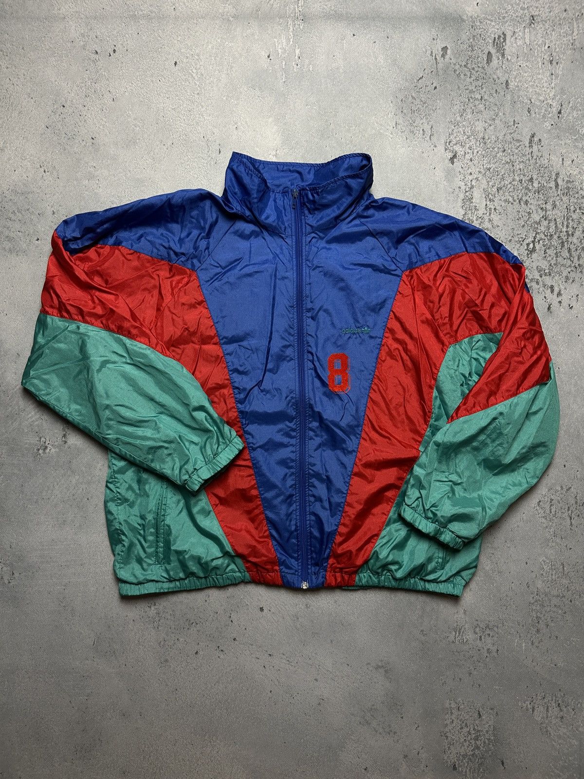 Adidas Vintage Adidas Track Jacket 80’s 90s Nylon Retro Windbreaker Size US XL / EU 56 / 4 - 2 Thumbnail