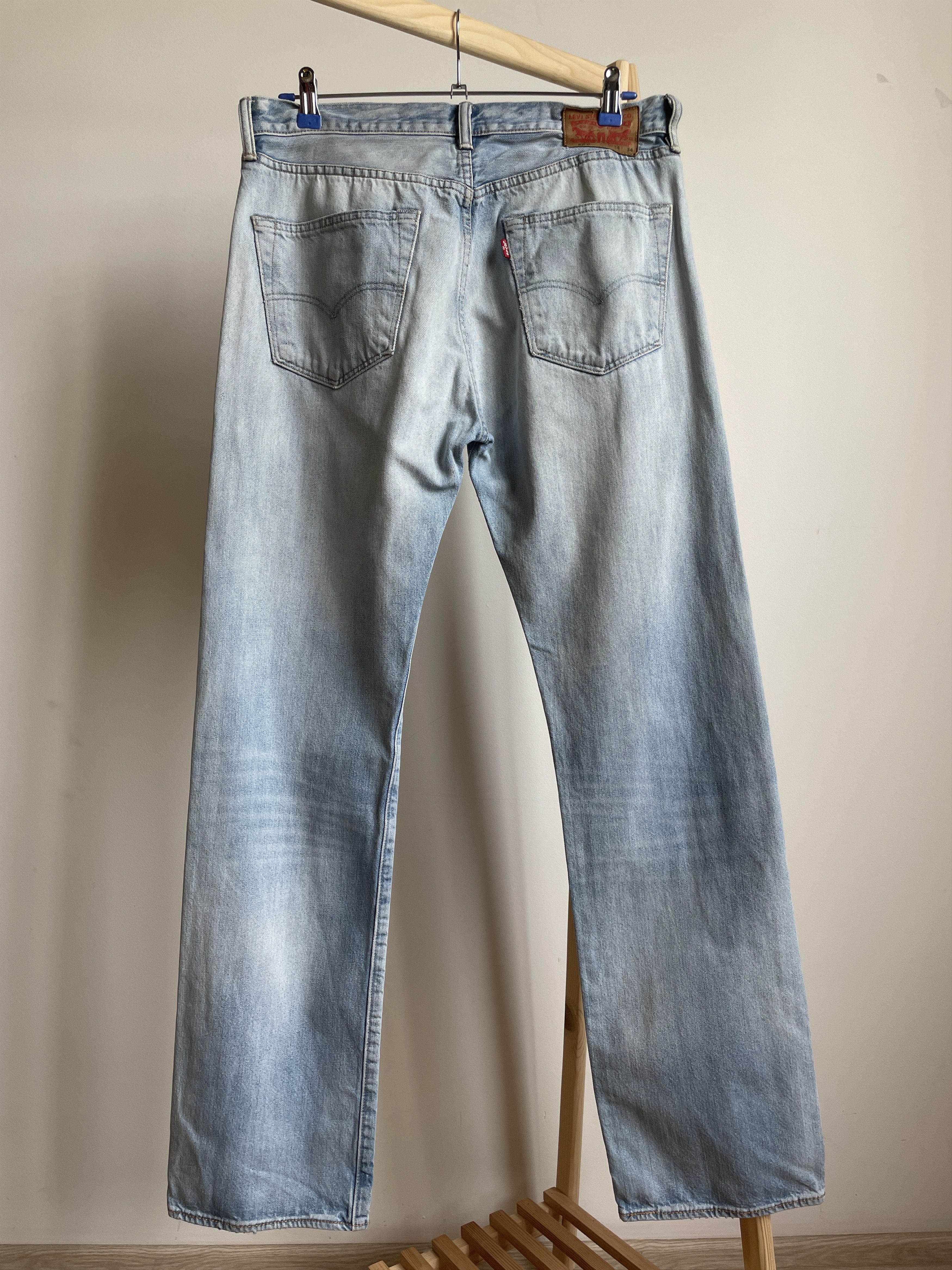 Levi's Levi's 501 Washed Straight Denim Size 34x34 Size US 34 / EU 50 - 2 Thumbnail