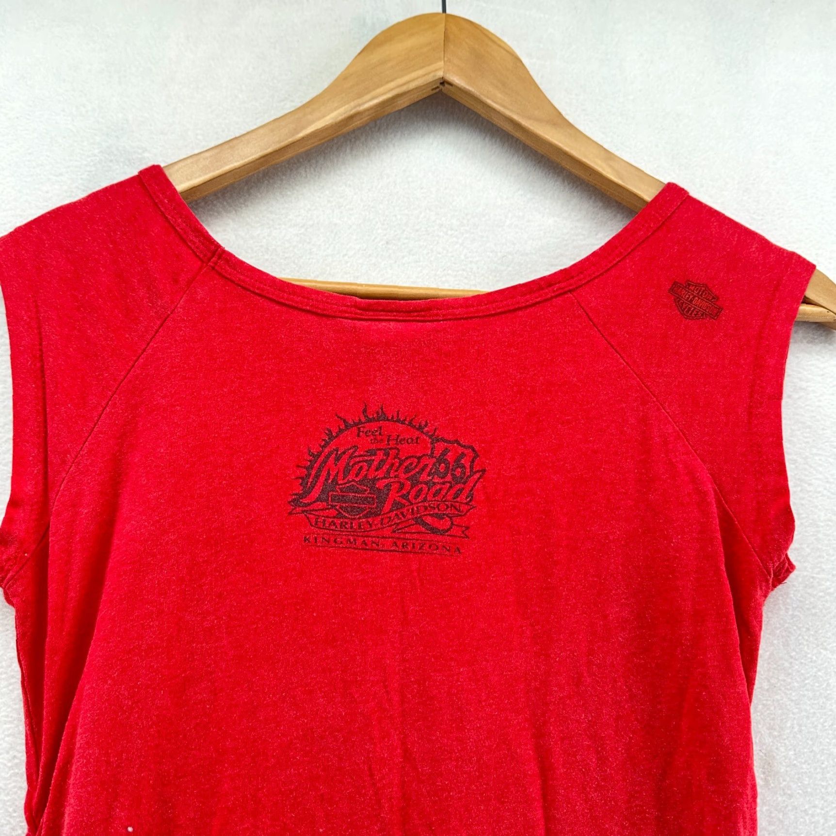 Harley Davidson Harley-Davidson T-Shirt Red Women’s Size L Motorcycles Round Neck Pullover Size L / US 10 / IT 46 - 3 Thumbnail