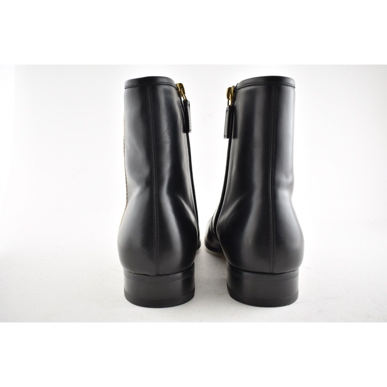 Gucci Gucci Mens Bonny Black Leather Chelsea Zipper Boots G 8 9 Size US 9 / EU 42 - 11 Thumbnail