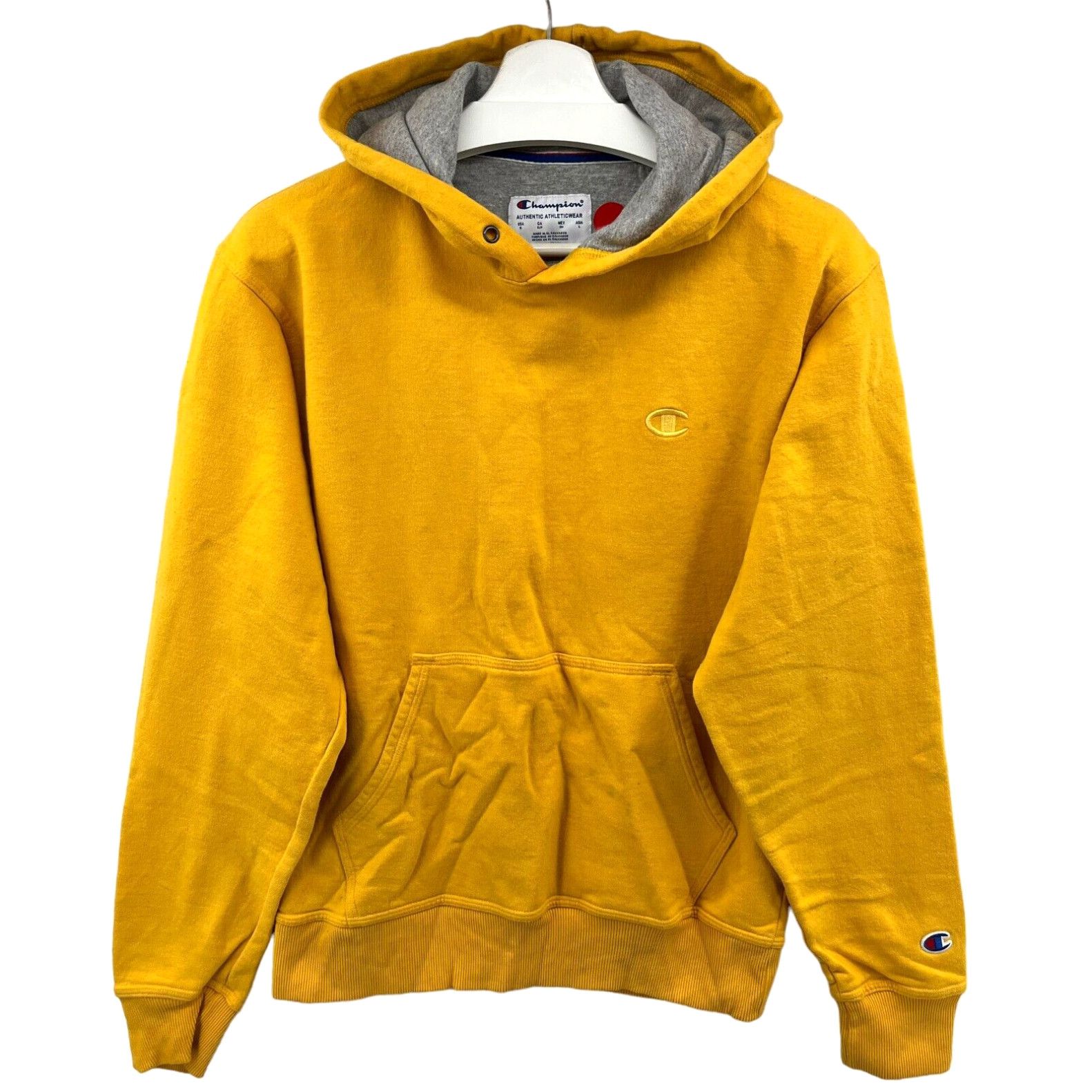 Gold champion hoodie small deals